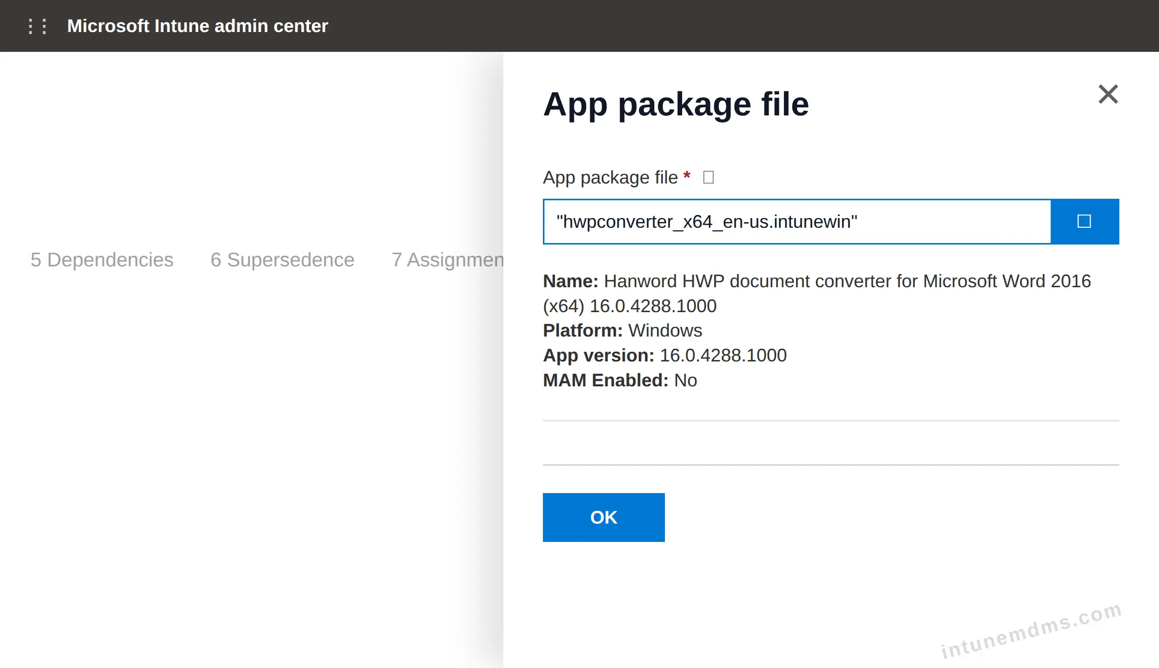 intunemdms-generated-packagefile