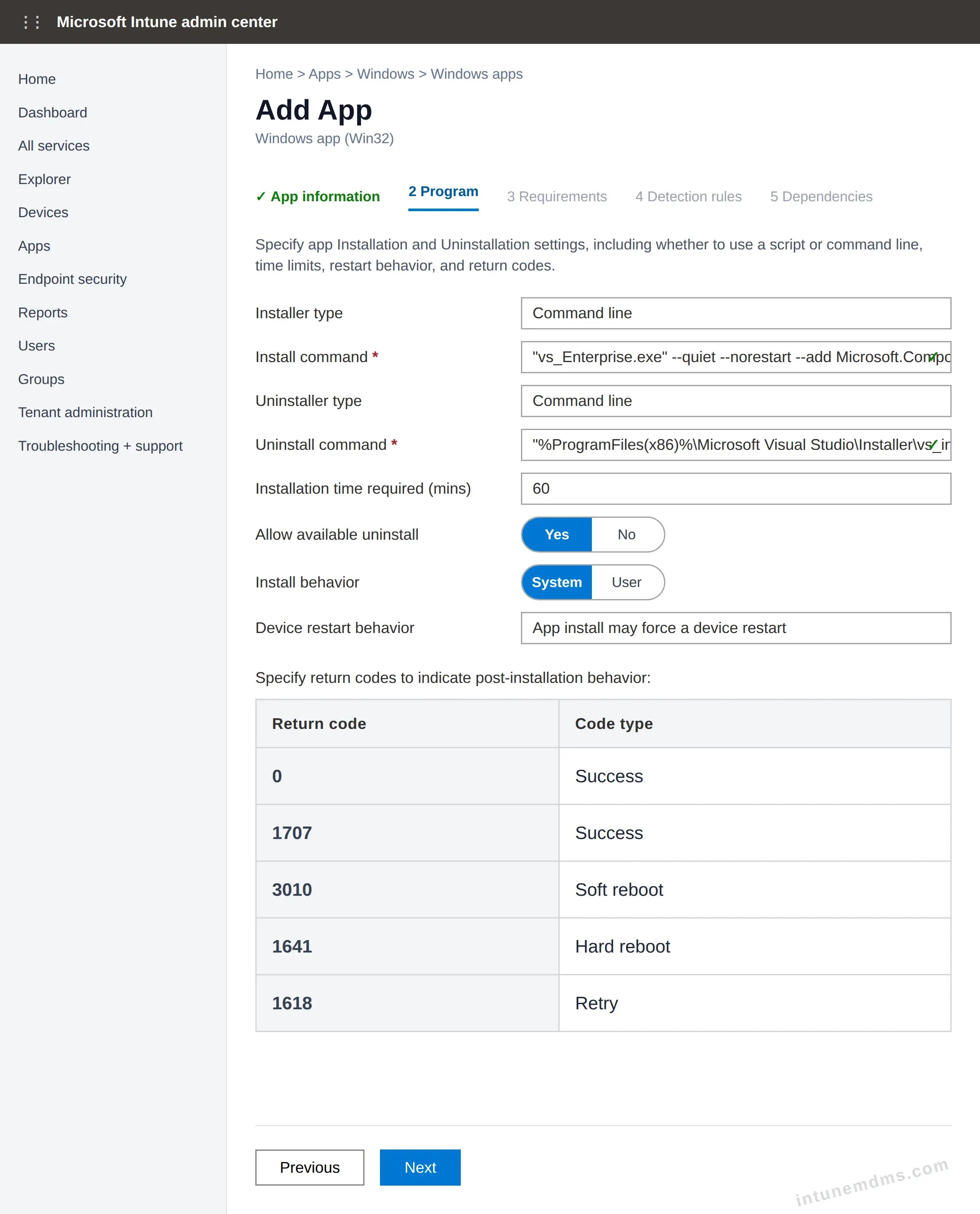 intunemdms-generated-program