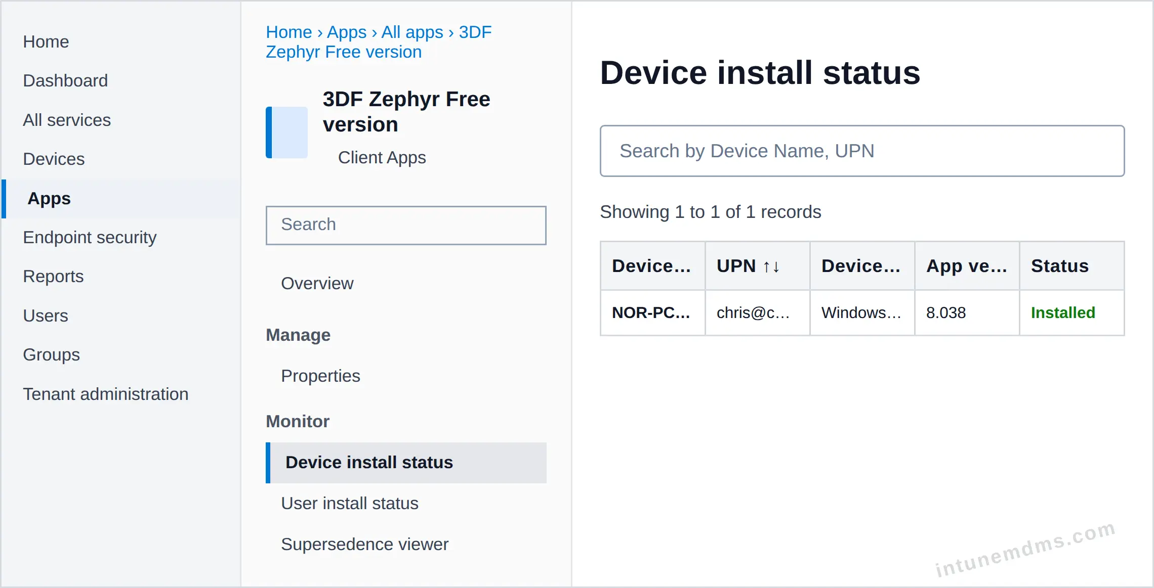 intunemdms-generated-tracking-device