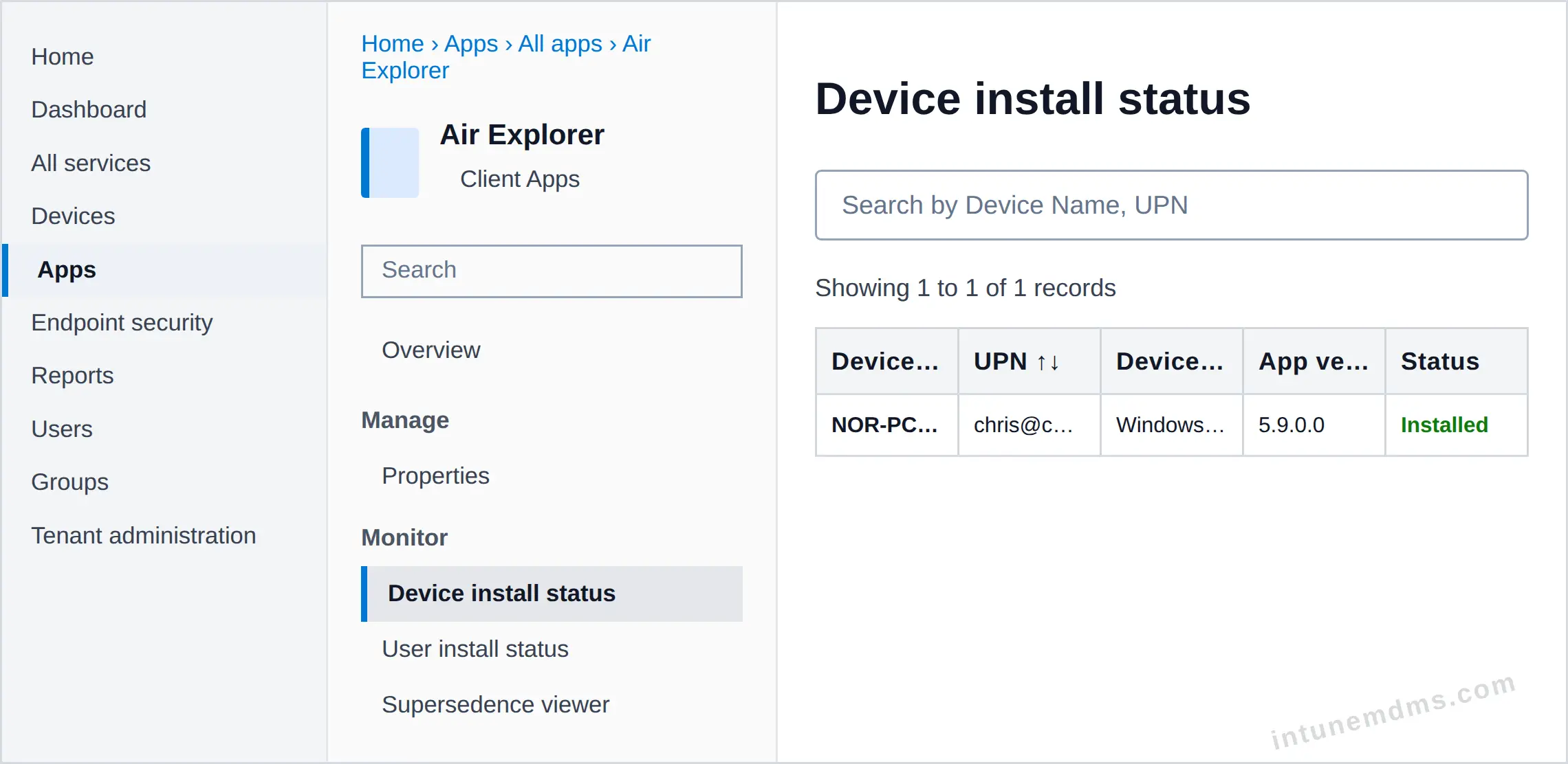 intunemdms-generated-tracking-device