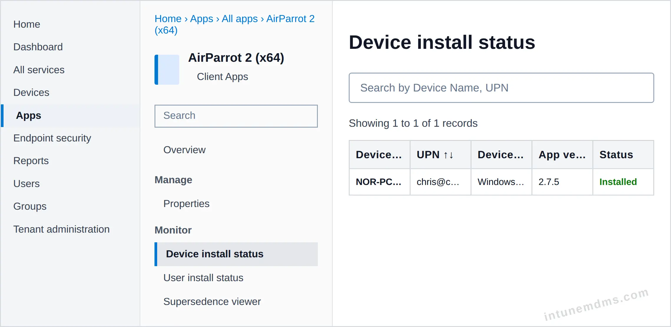 intunemdms-generated-tracking-device