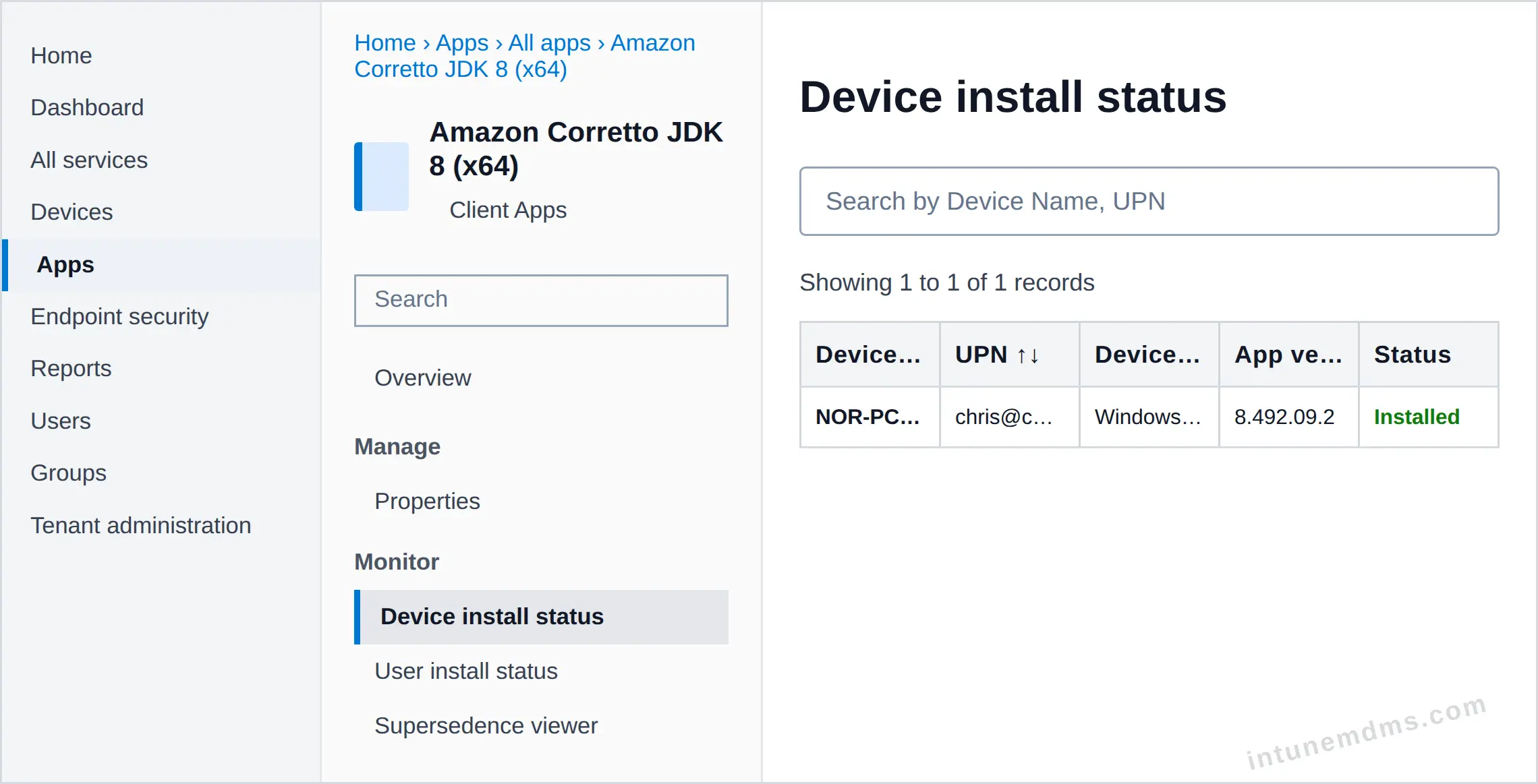 intunemdms-generated-tracking-device