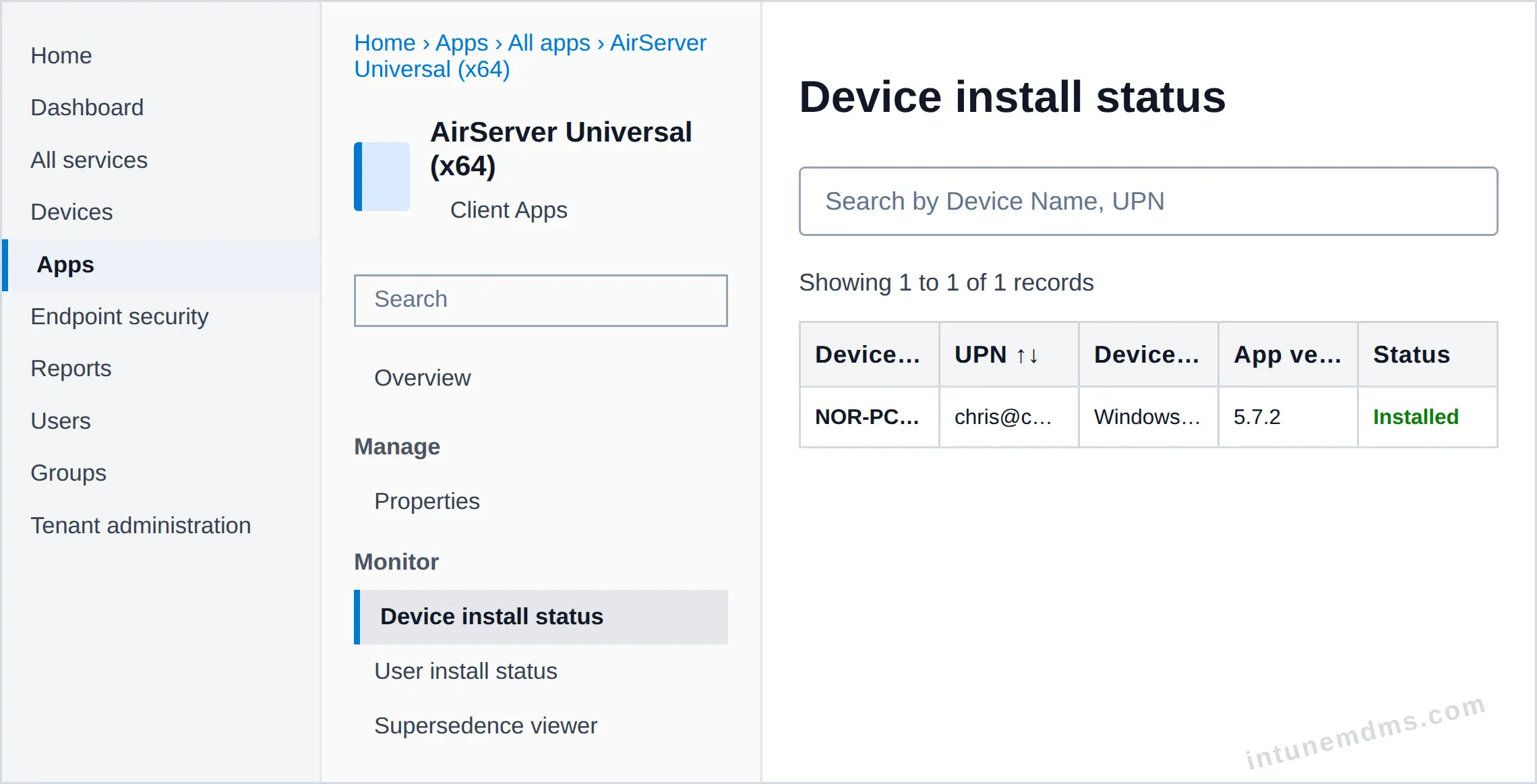 intunemdms-generated-tracking-device