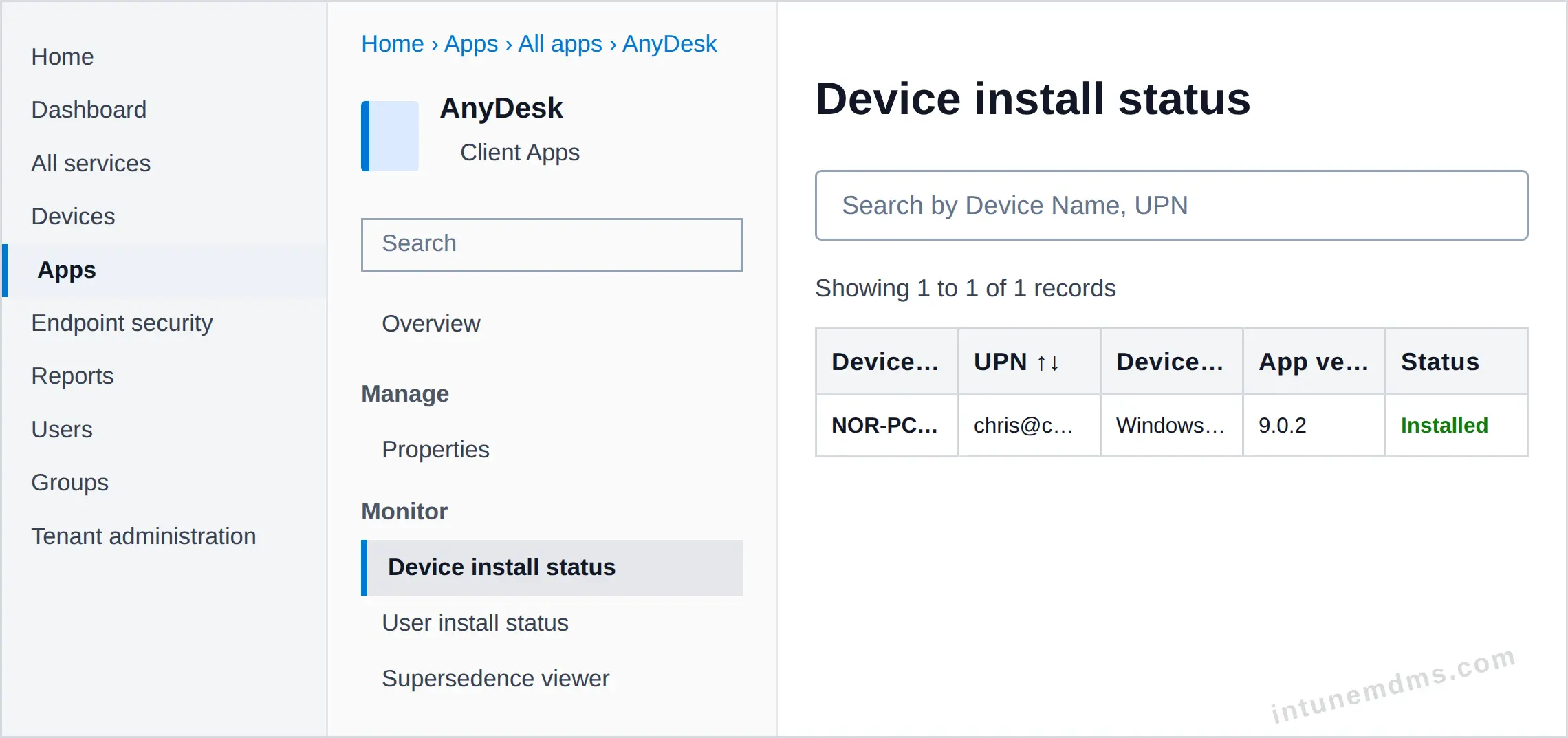 intunemdms-generated-tracking-device