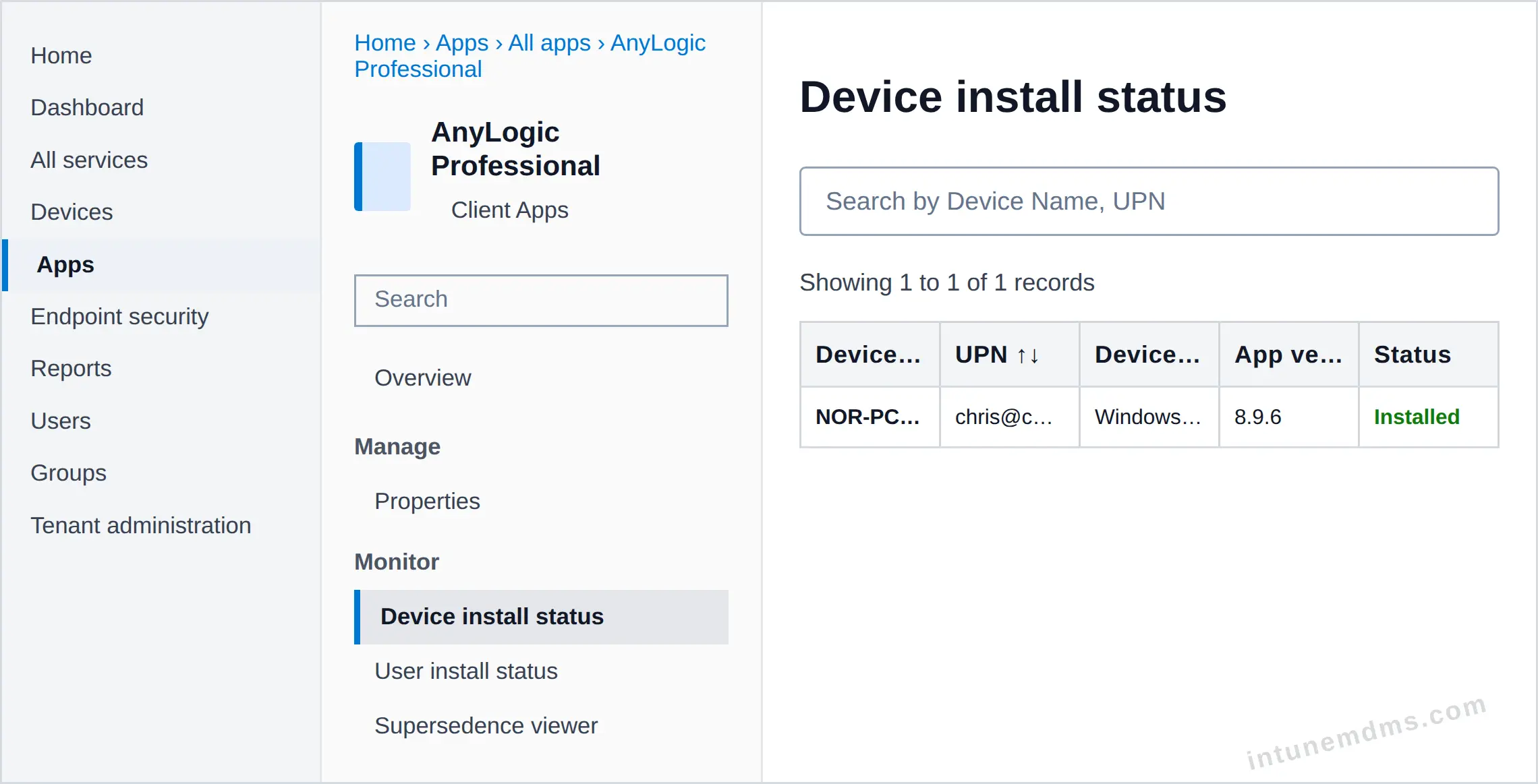 intunemdms-generated-tracking-device