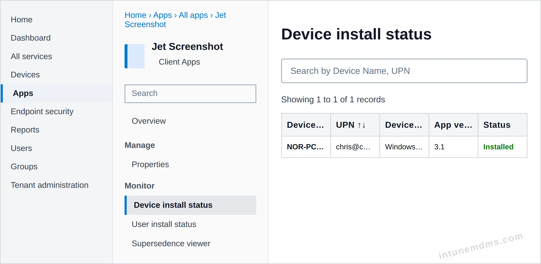intunemdms-generated-tracking-device