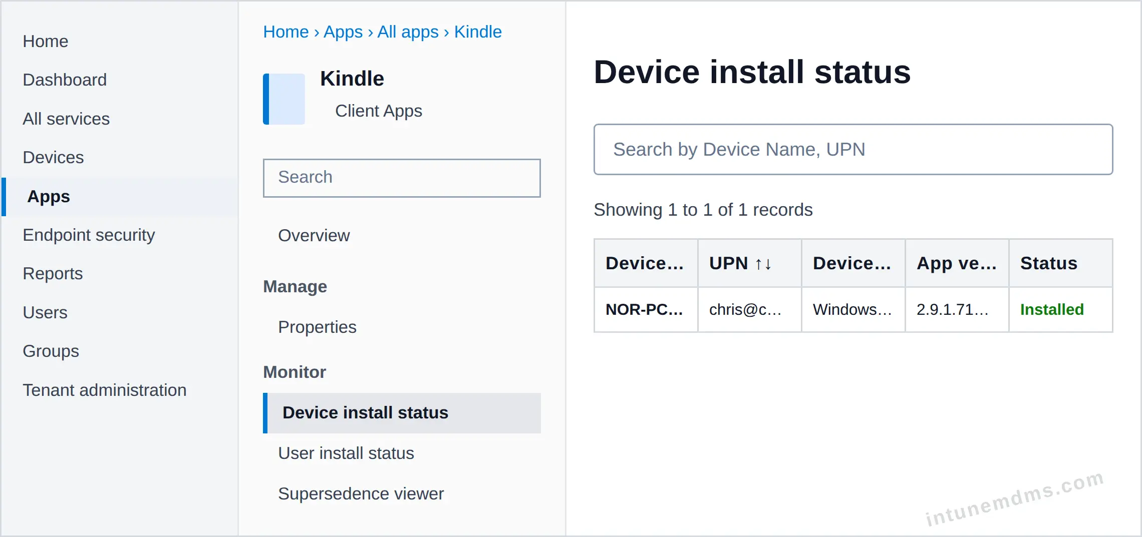intunemdms-generated-tracking-device