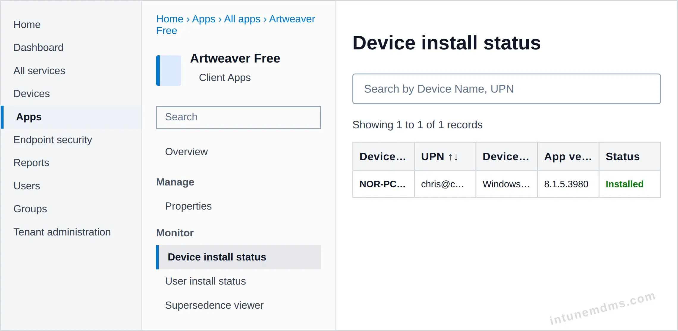 intunemdms-generated-tracking-device