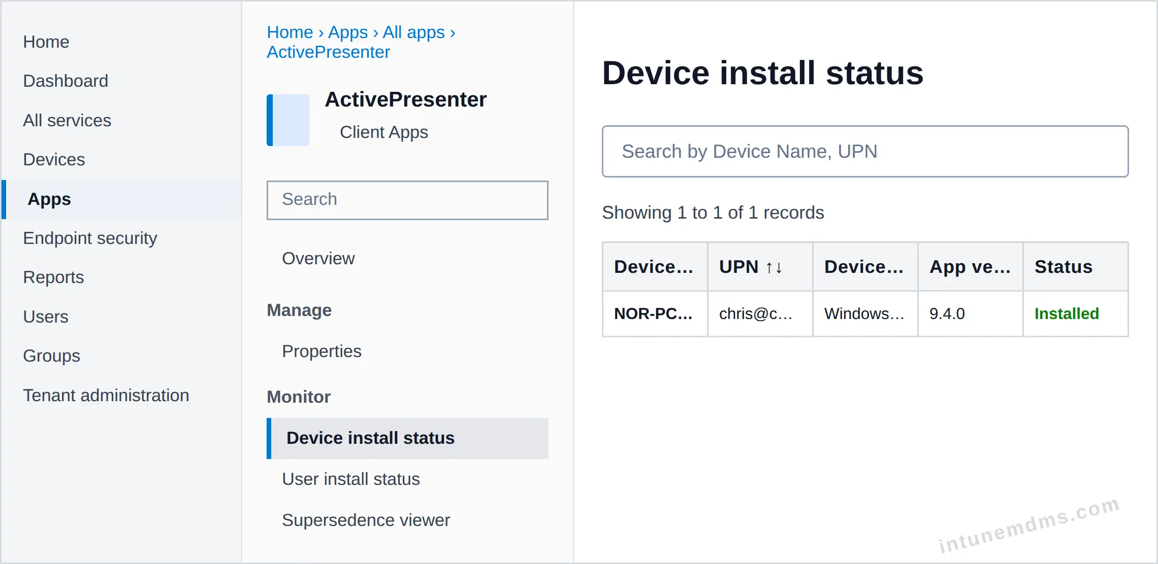 intunemdms-generated-tracking-device