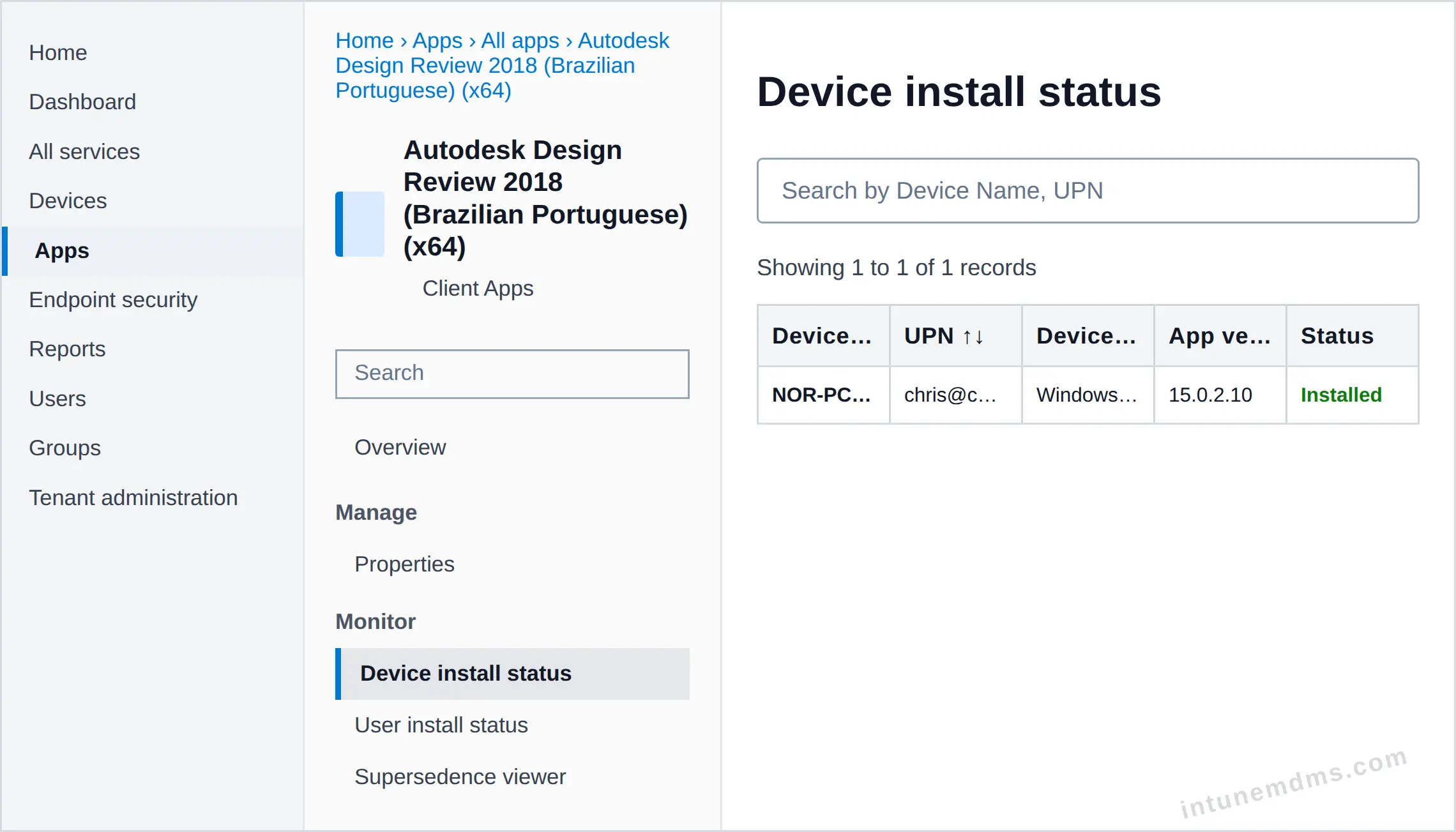 intunemdms-generated-tracking-device