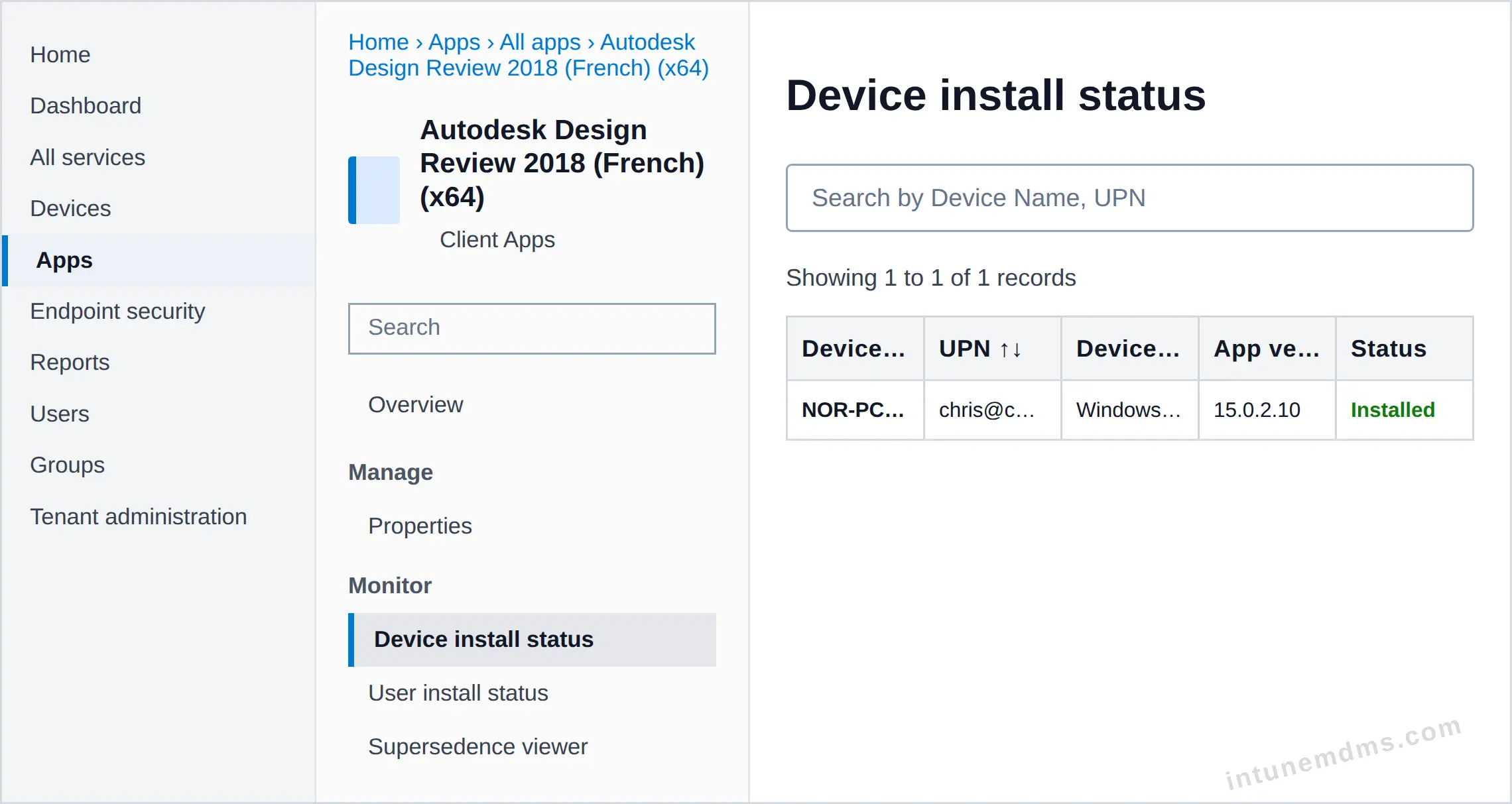 intunemdms-generated-tracking-device