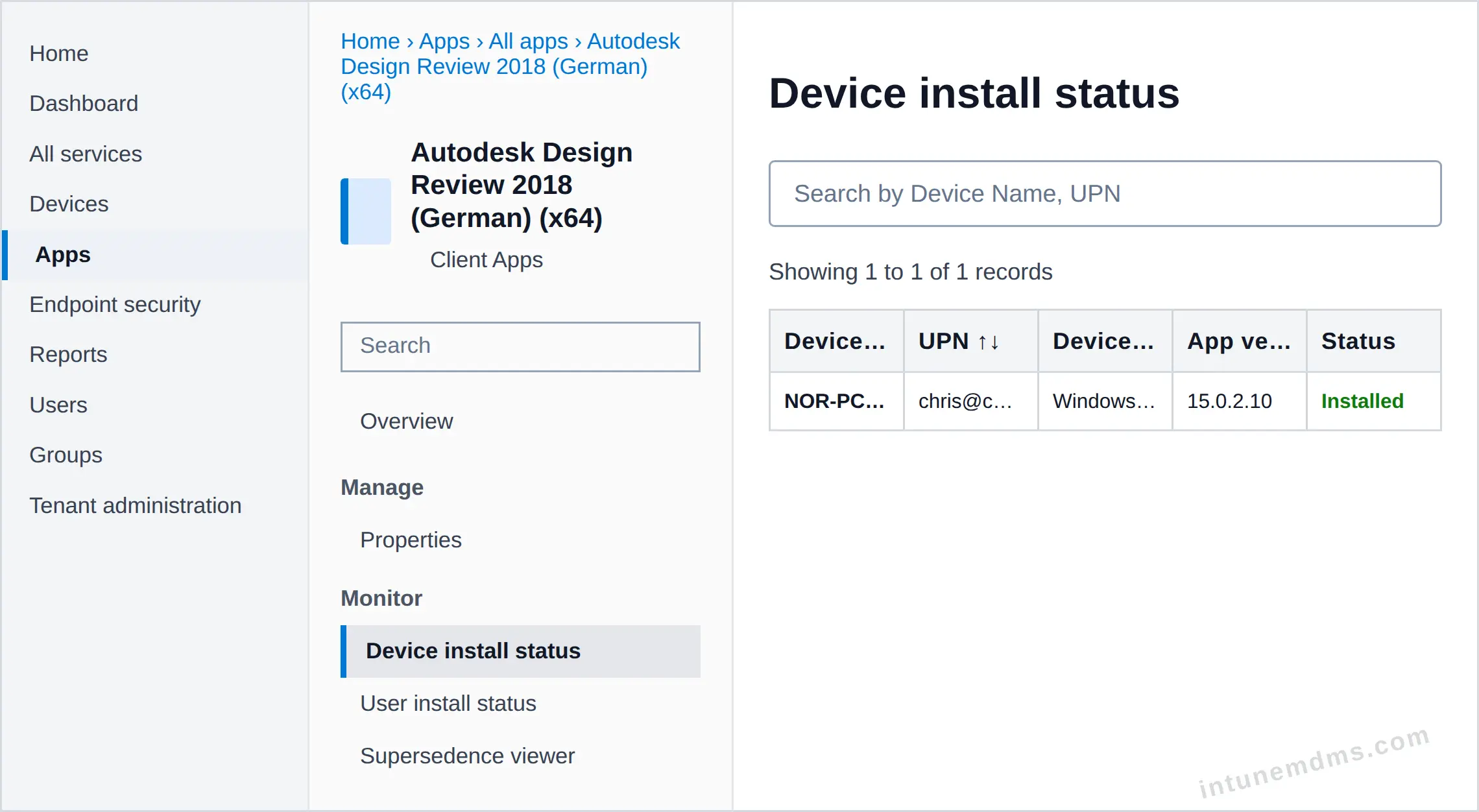 intunemdms-generated-tracking-device