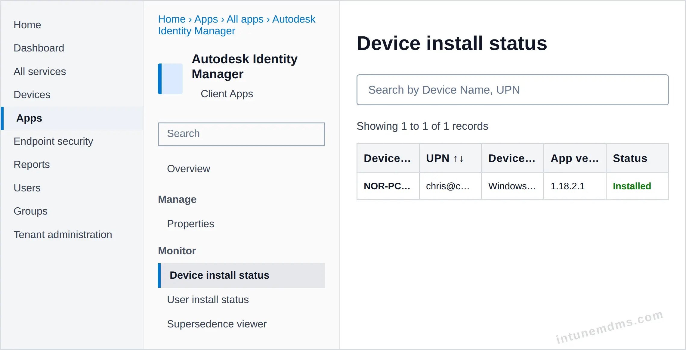 intunemdms-generated-tracking-device
