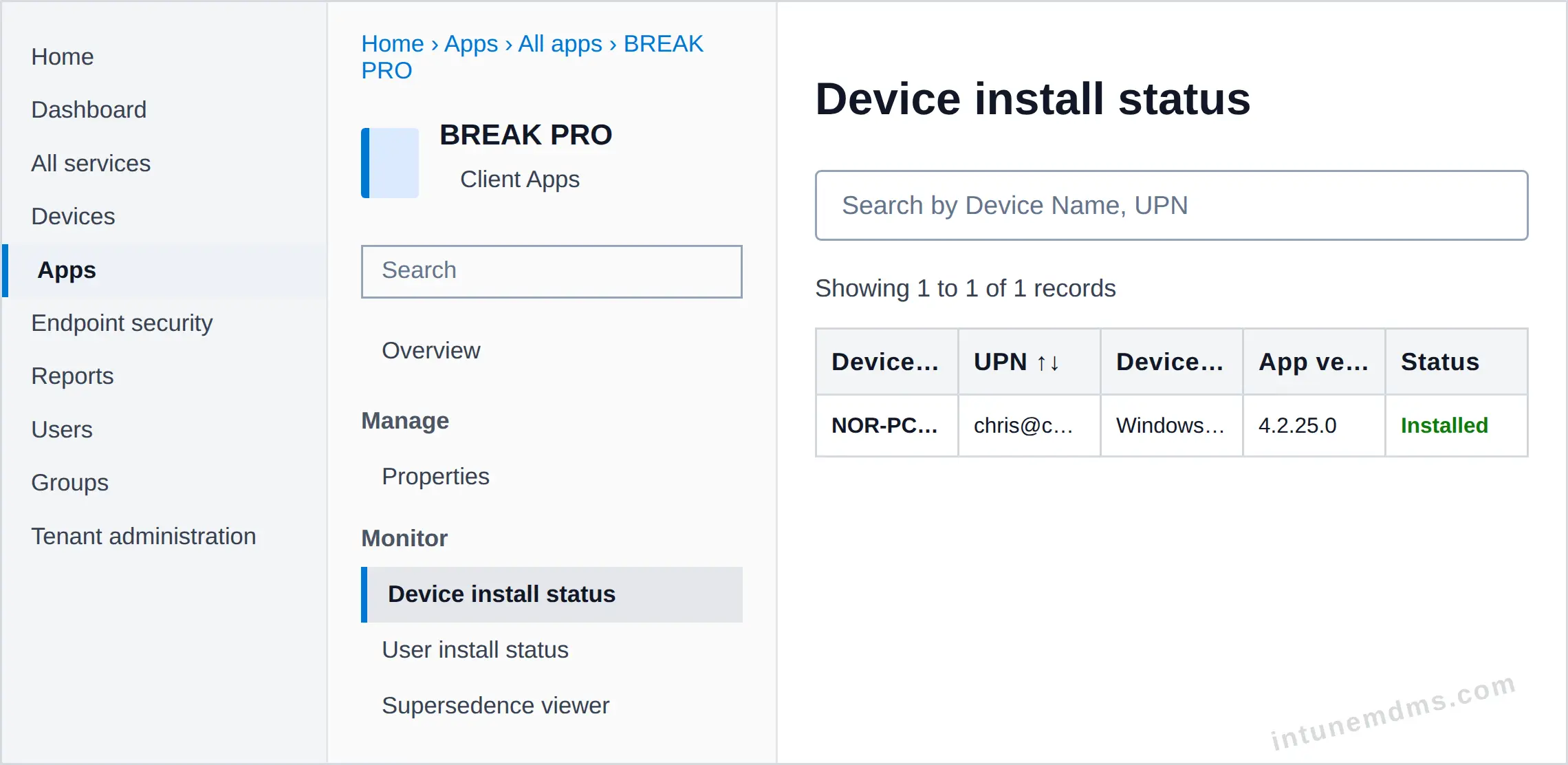 intunemdms-generated-tracking-device