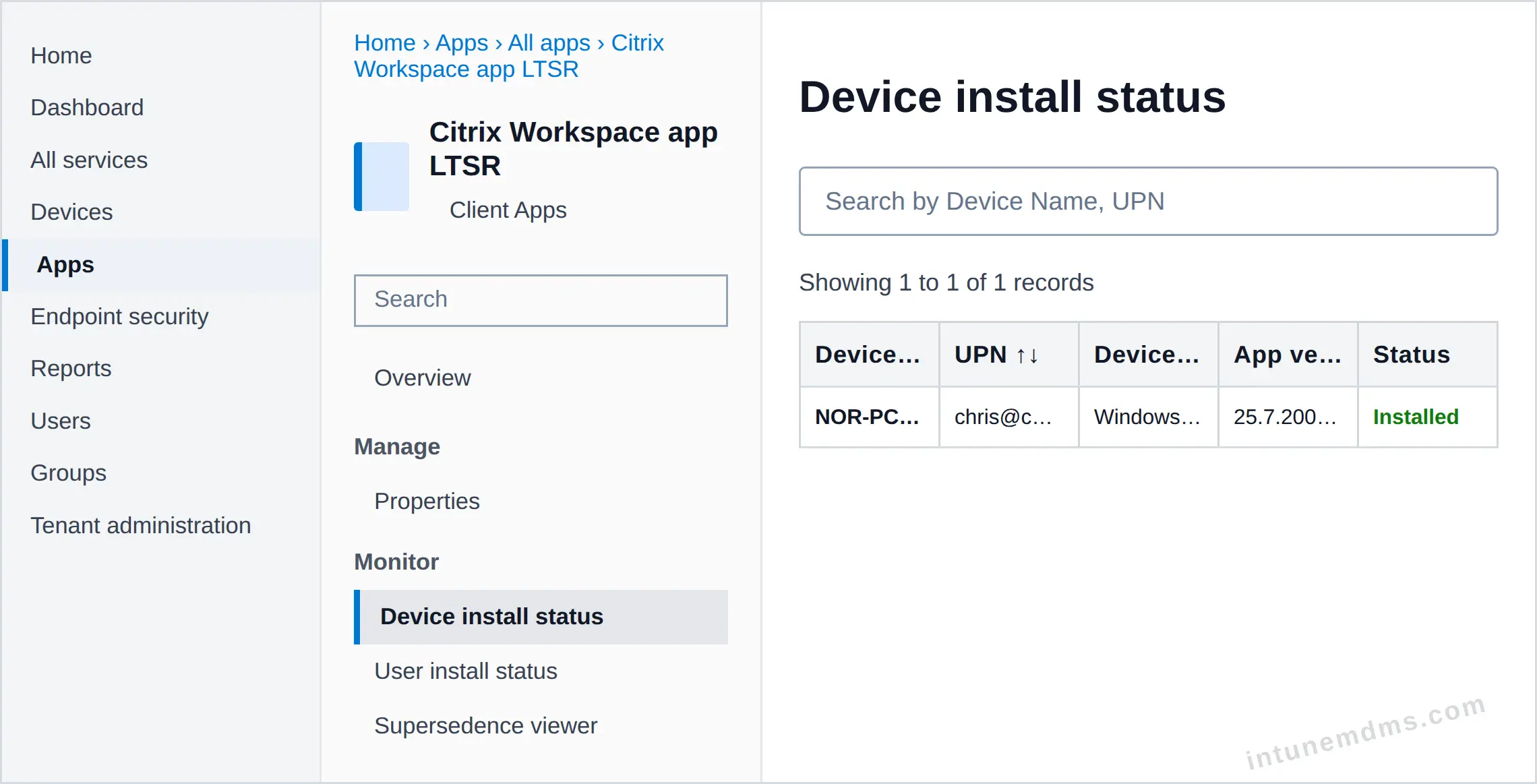 intunemdms-generated-tracking-device