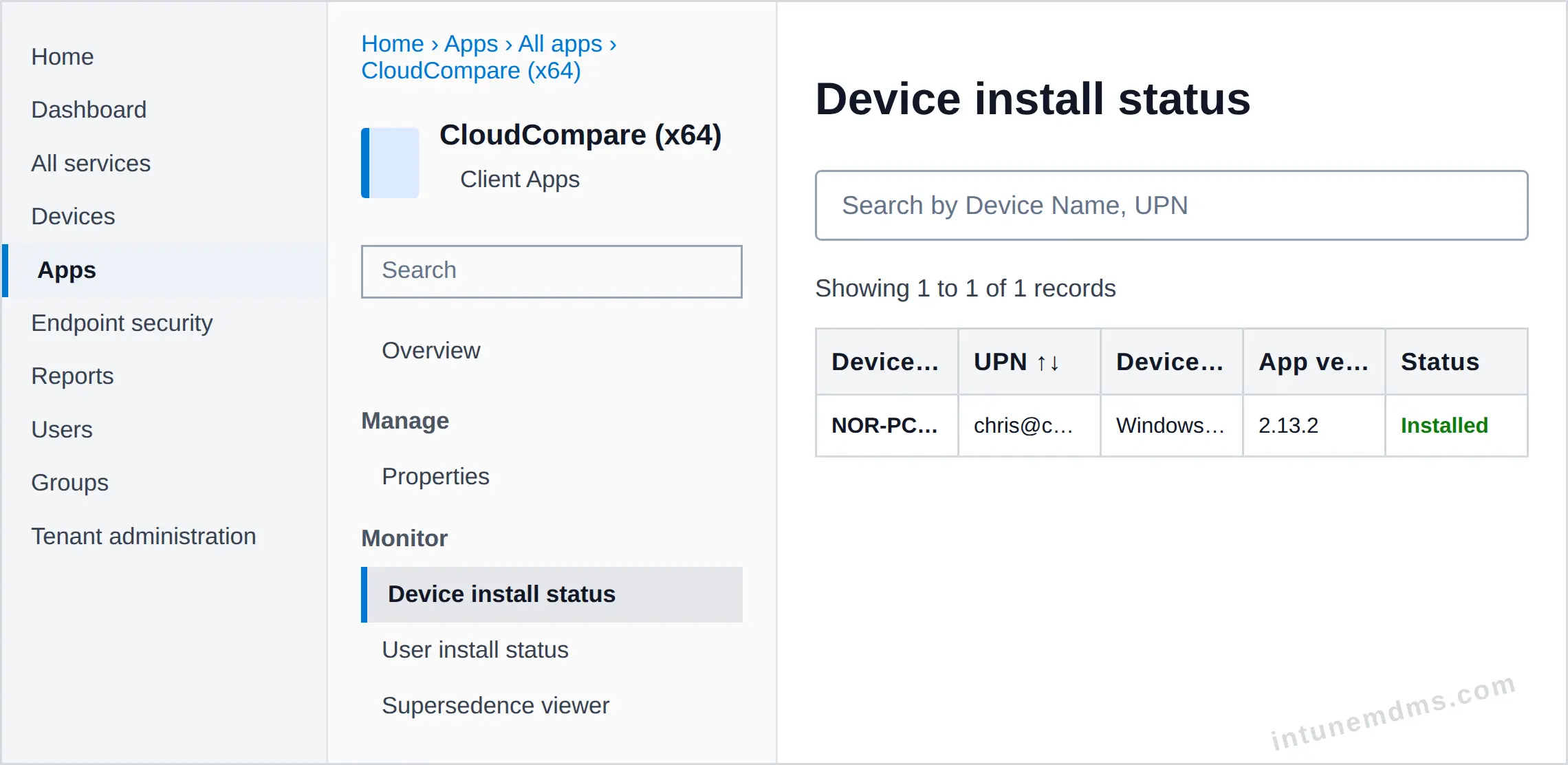 intunemdms-generated-tracking-device