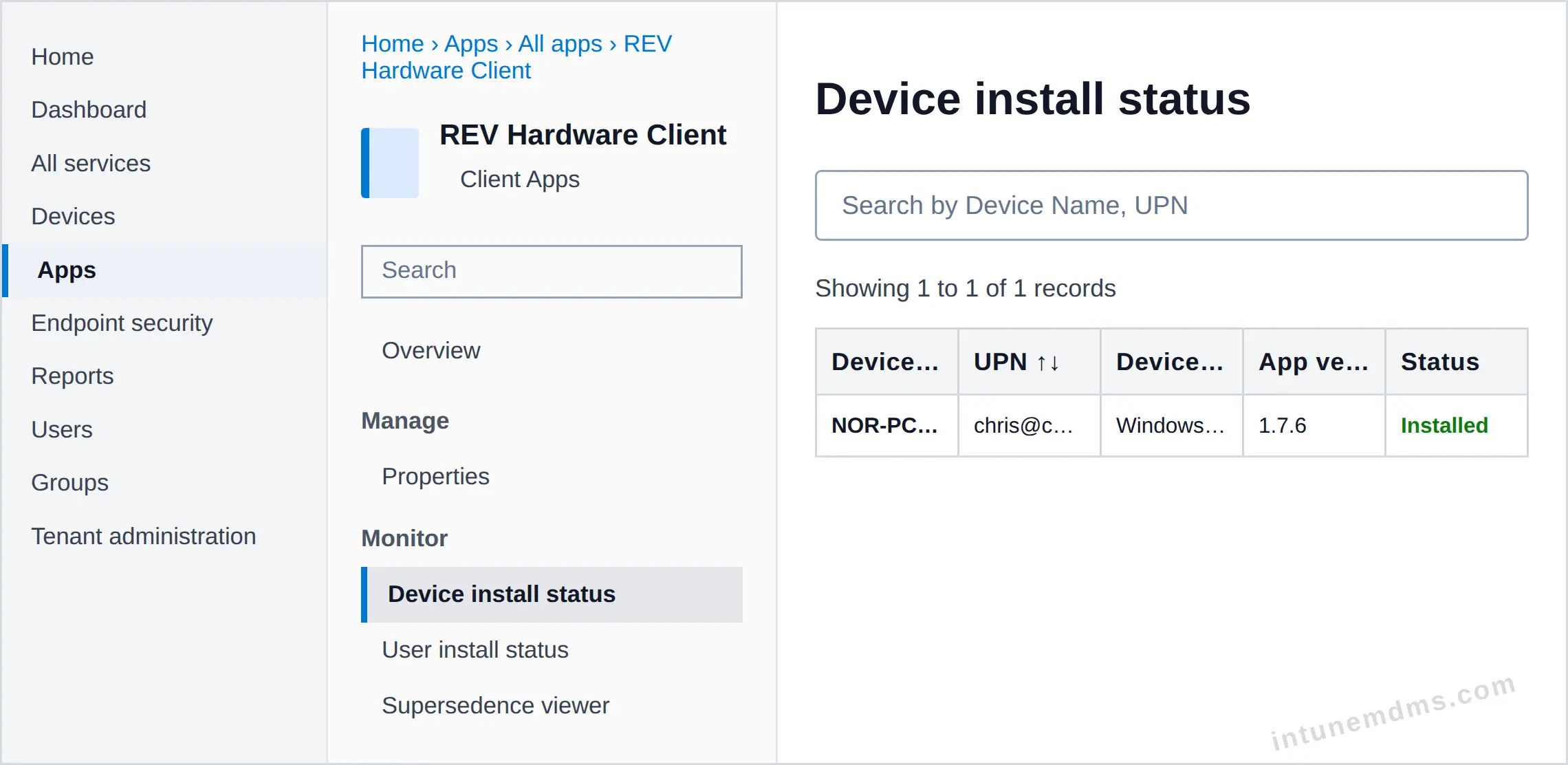 intunemdms-generated-tracking-device
