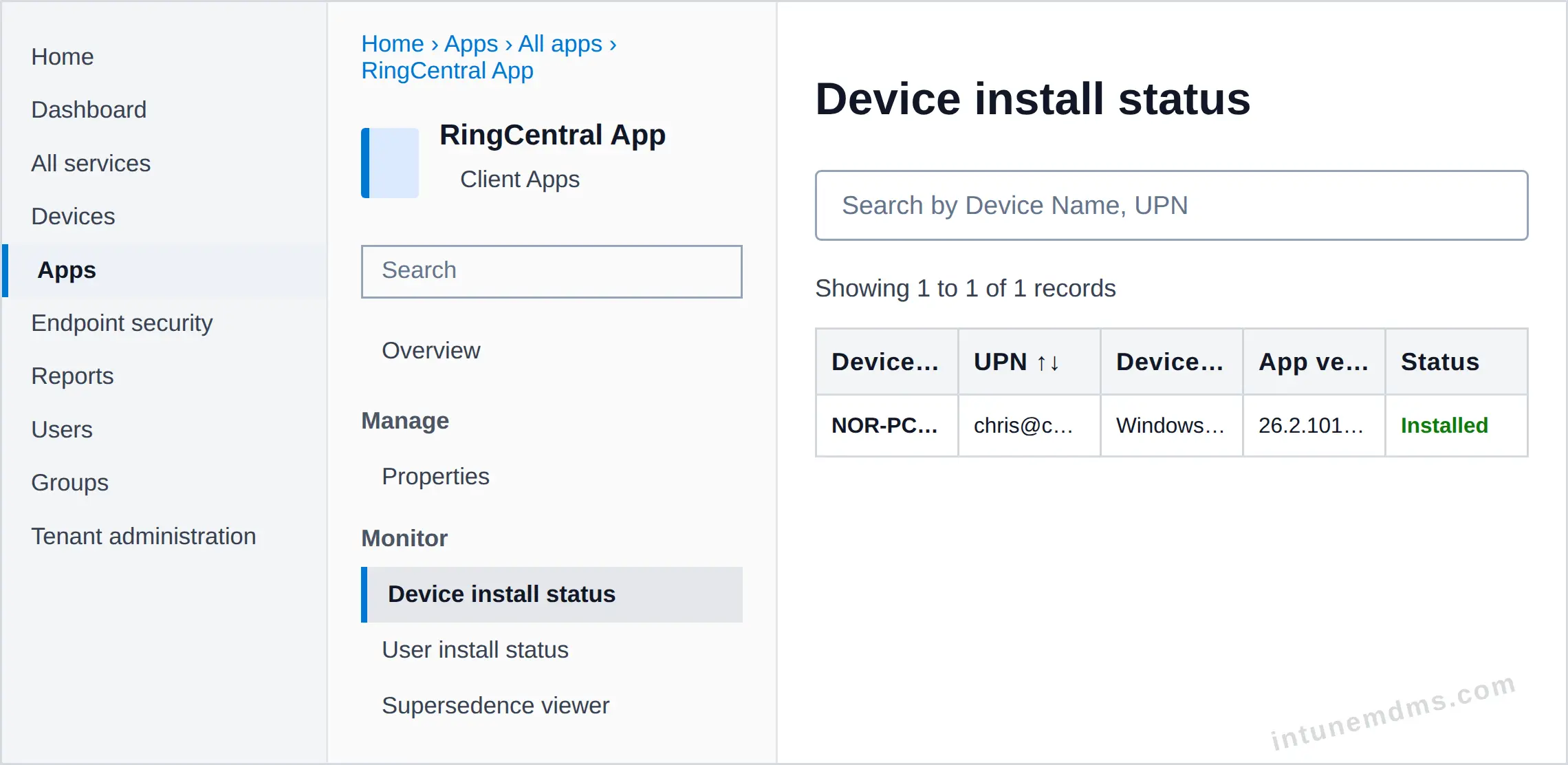 intunemdms-generated-tracking-device
