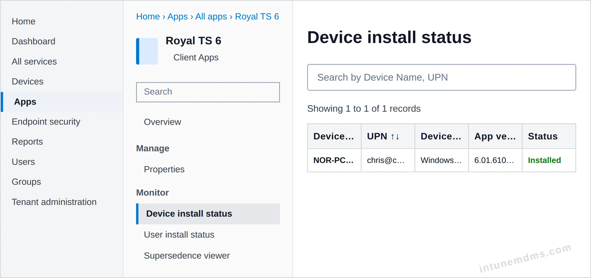intunemdms-generated-tracking-device