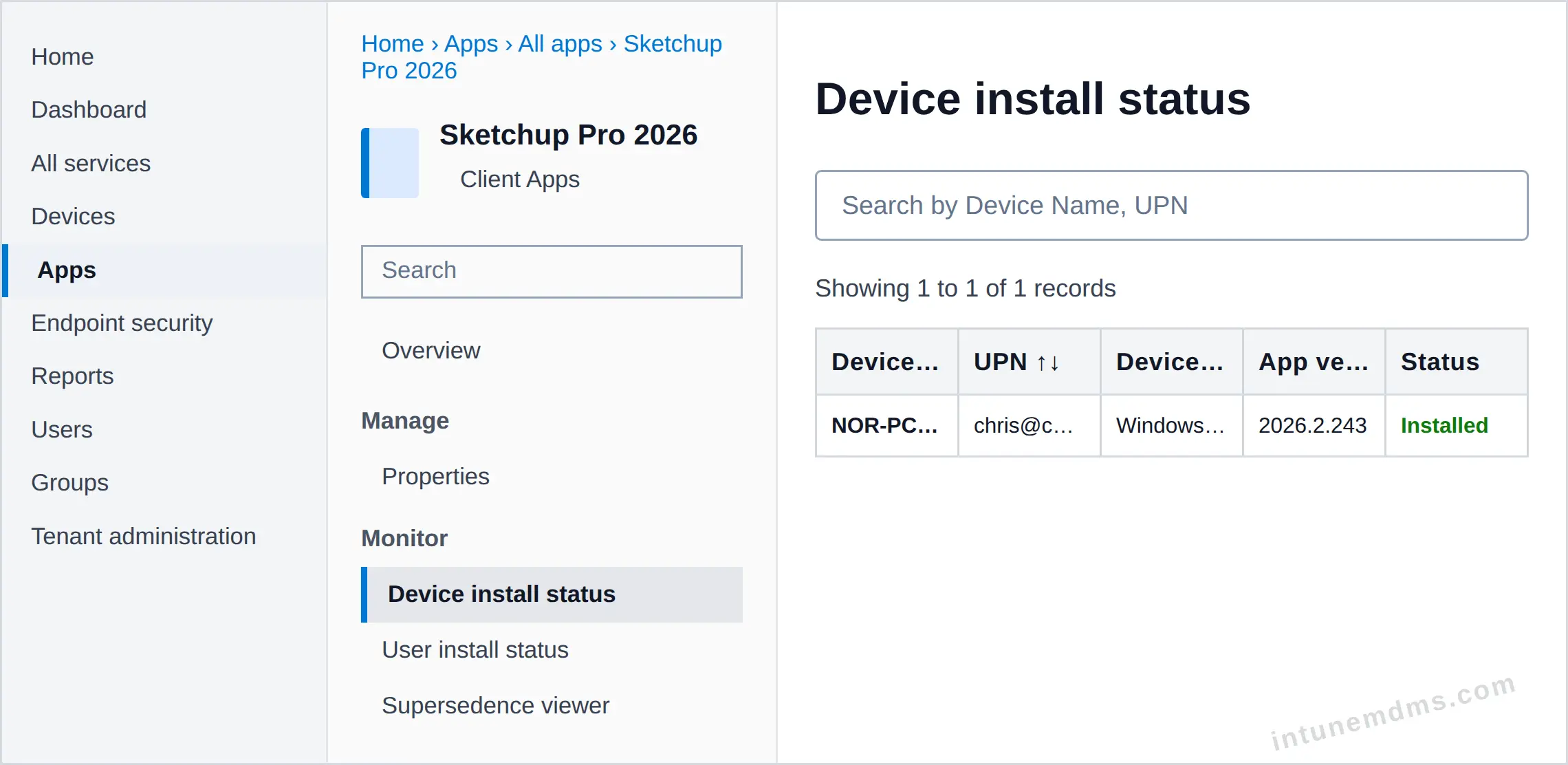 intunemdms-generated-tracking-device