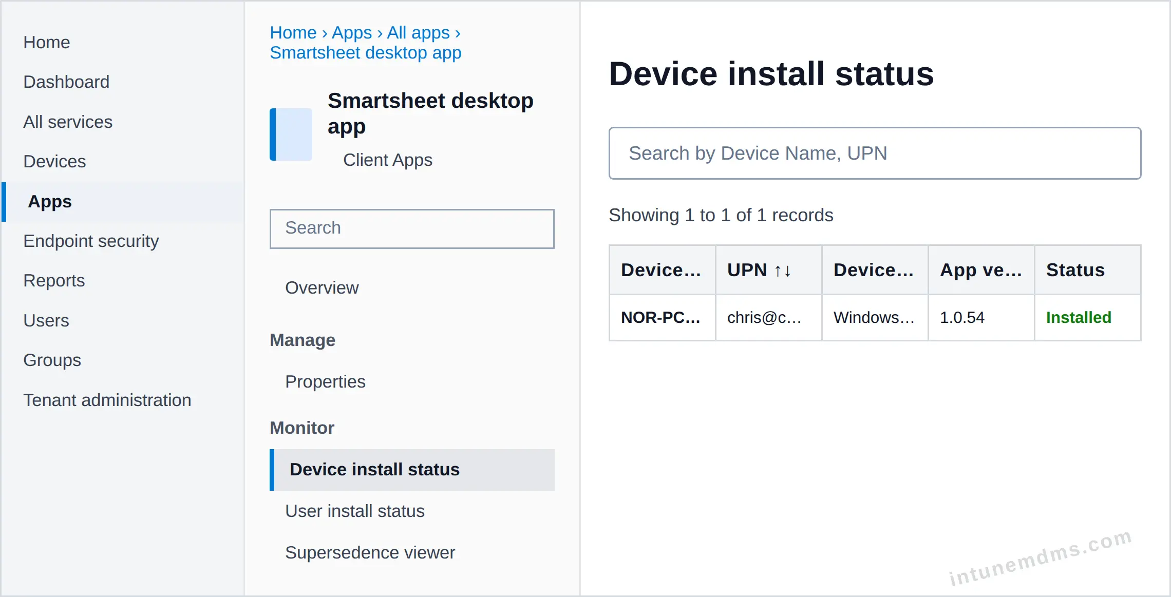 intunemdms-generated-tracking-device