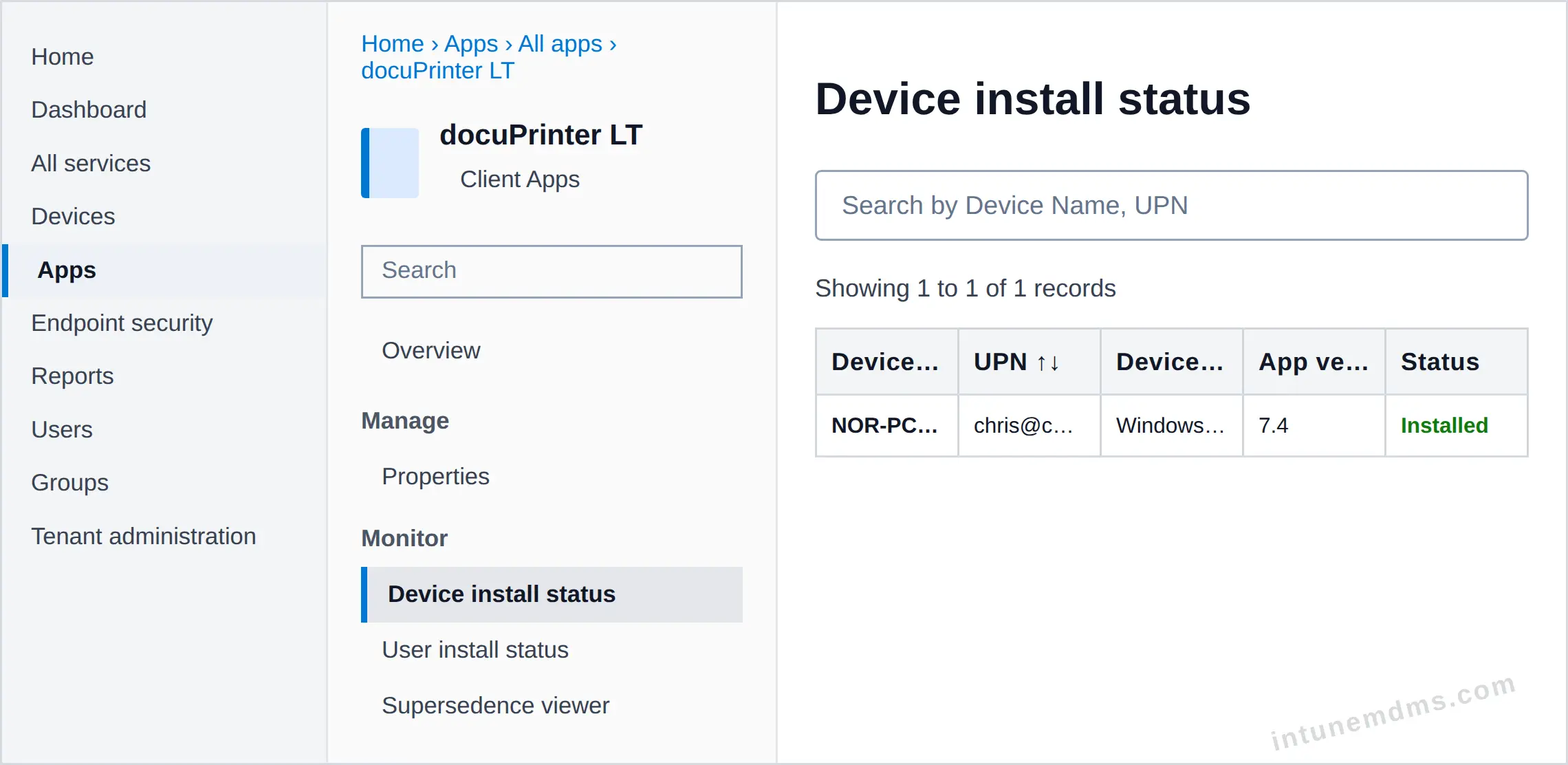 intunemdms-generated-tracking-device