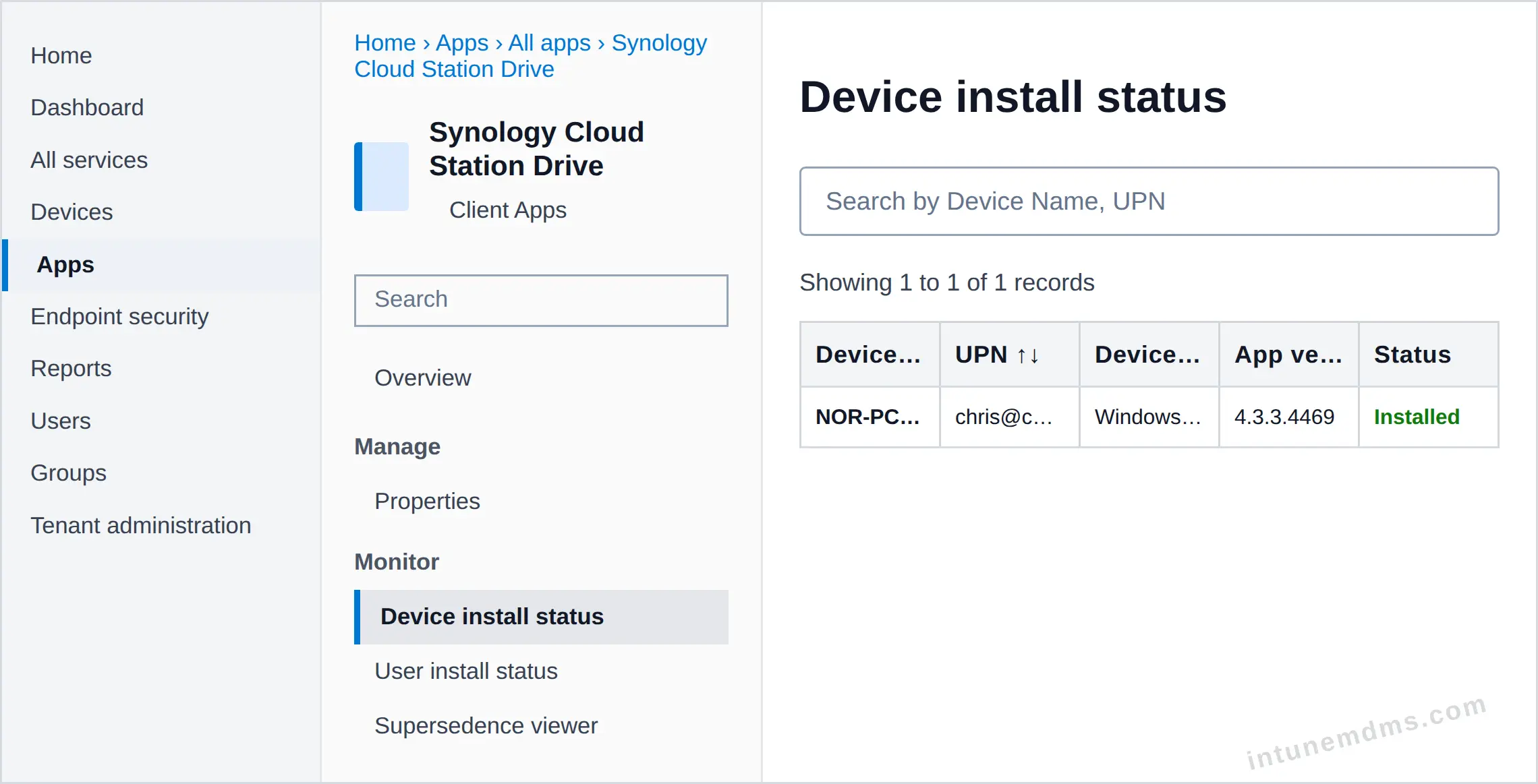 intunemdms-generated-tracking-device