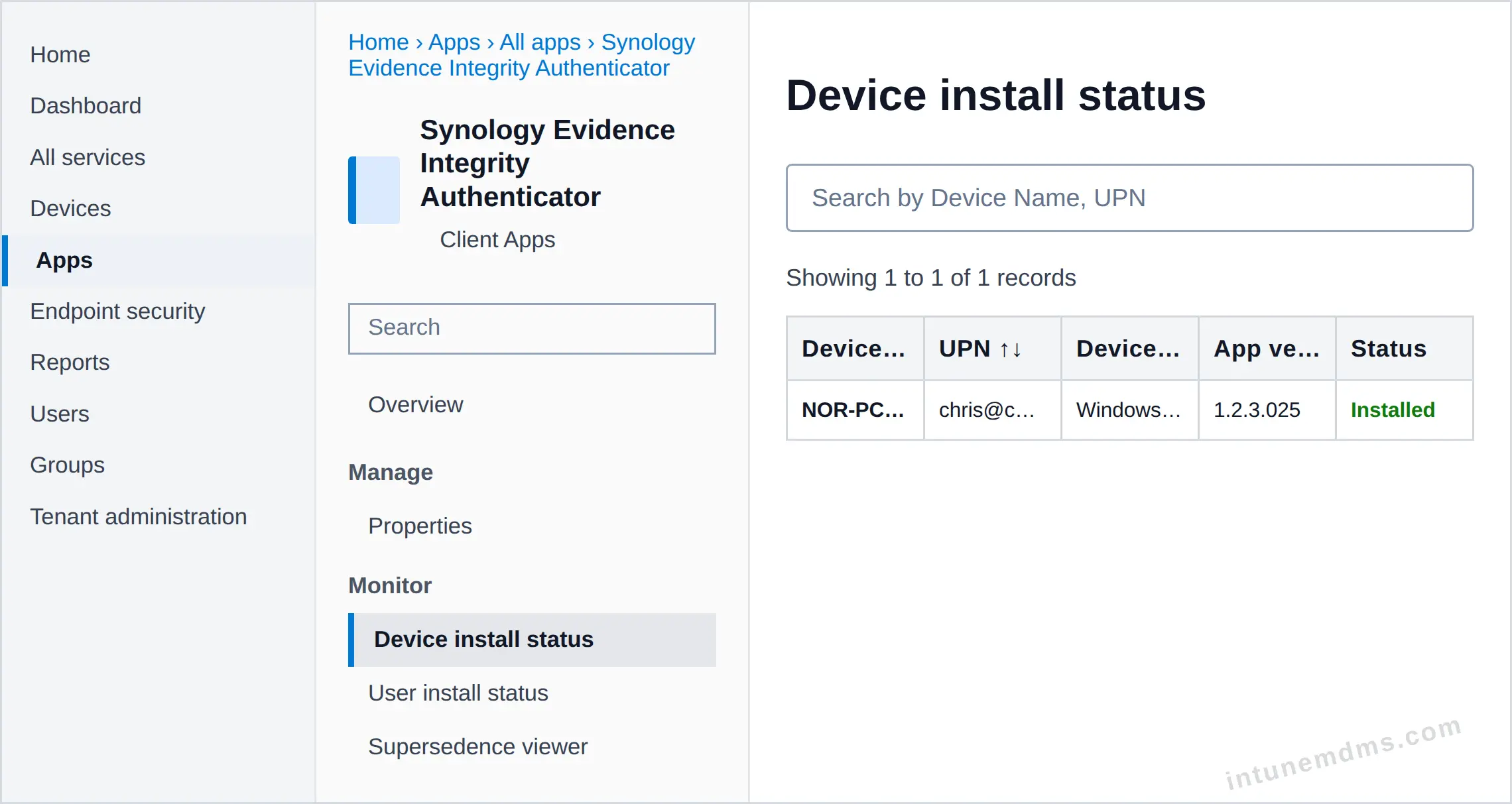 intunemdms-generated-tracking-device