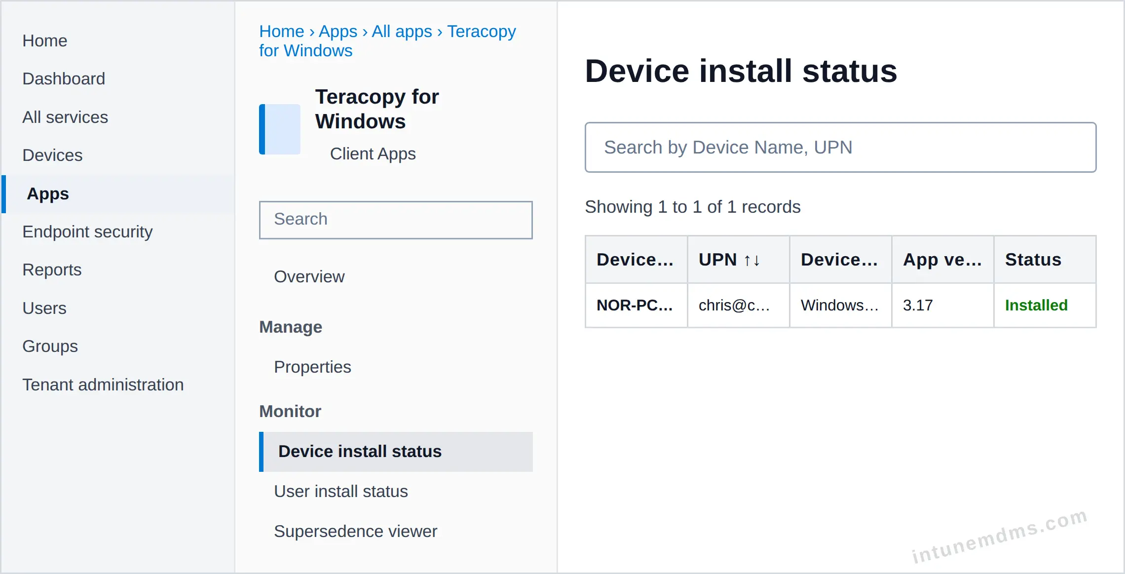 intunemdms-generated-tracking-device