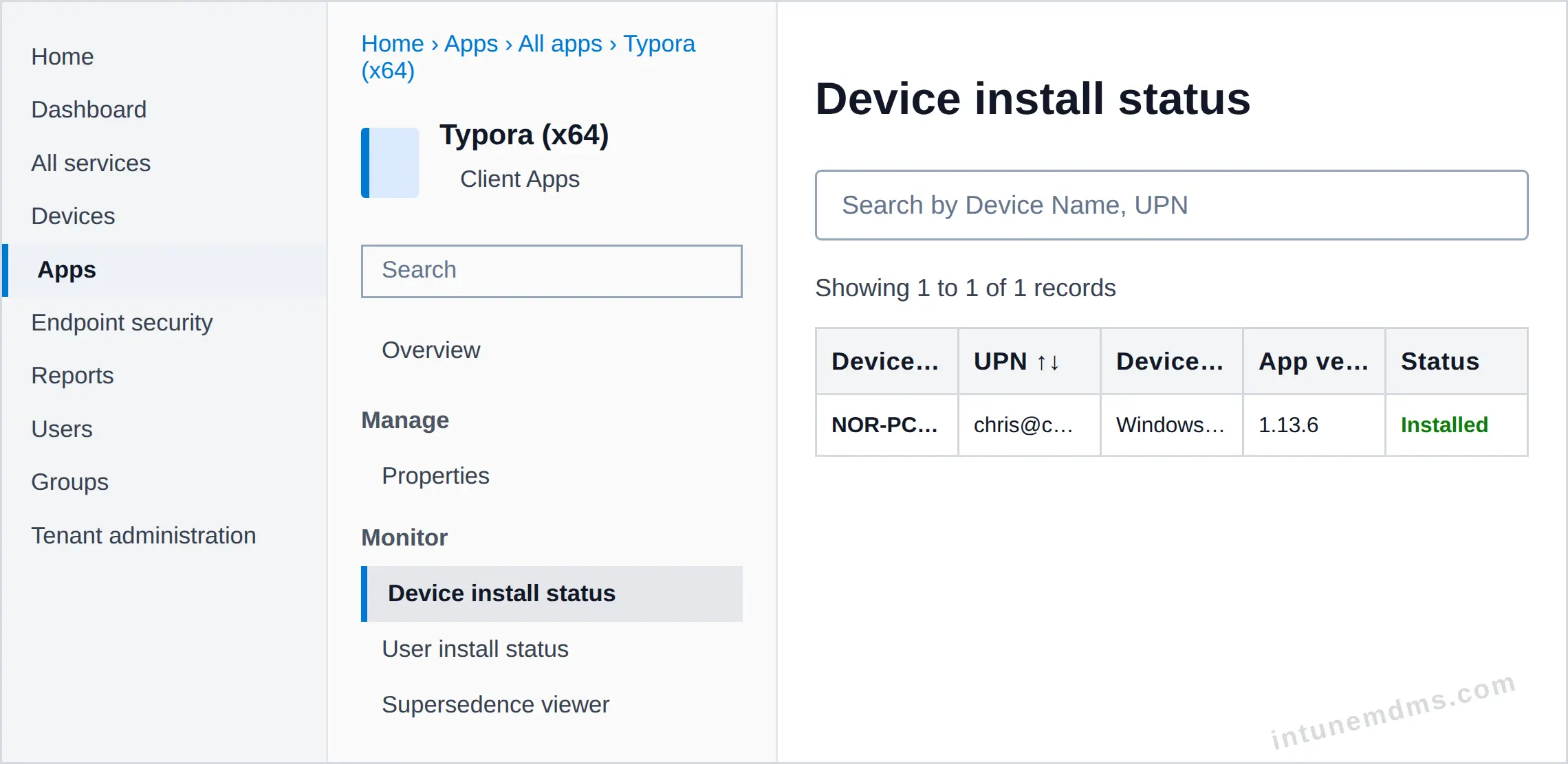 intunemdms-generated-tracking-device
