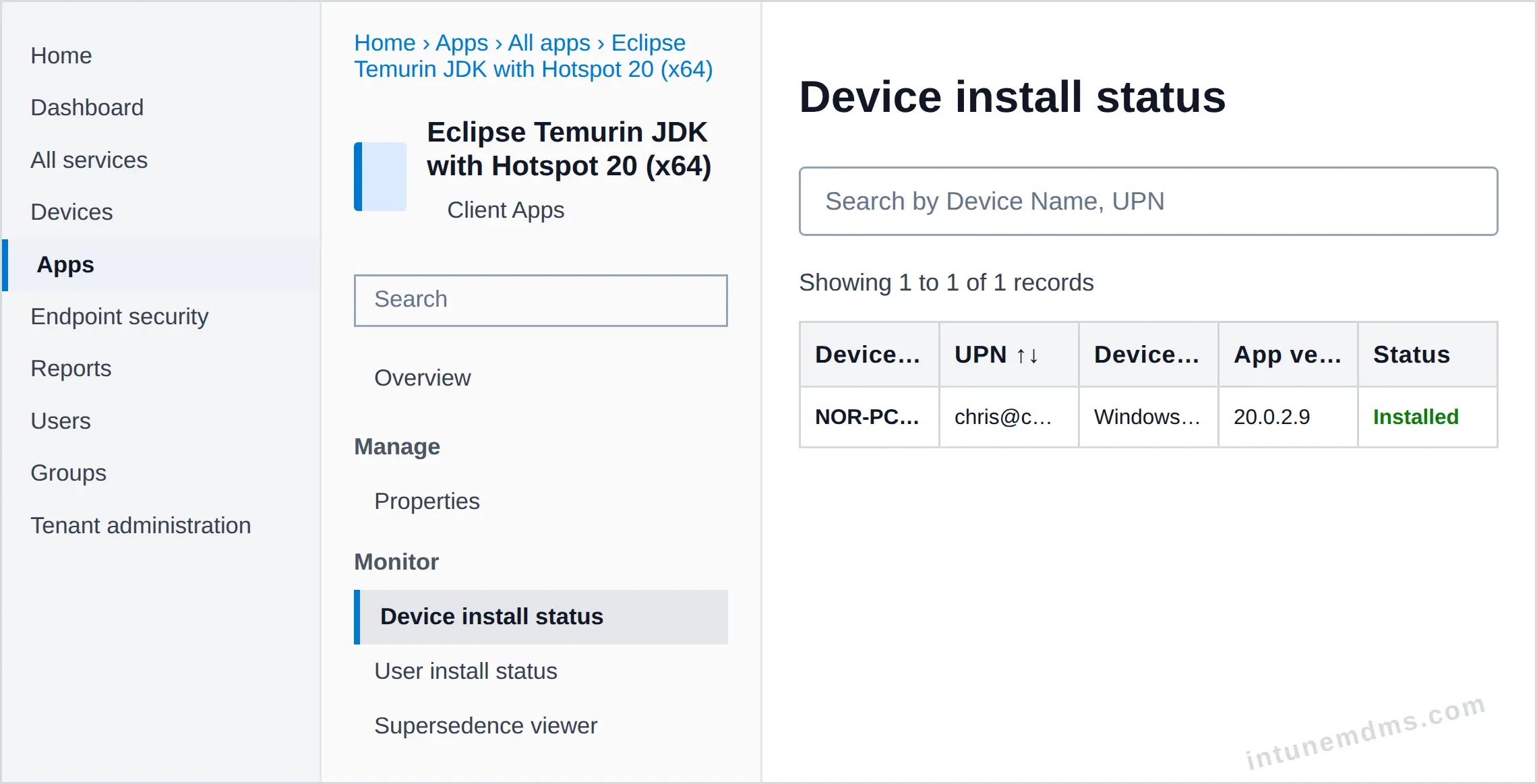 intunemdms-generated-tracking-device