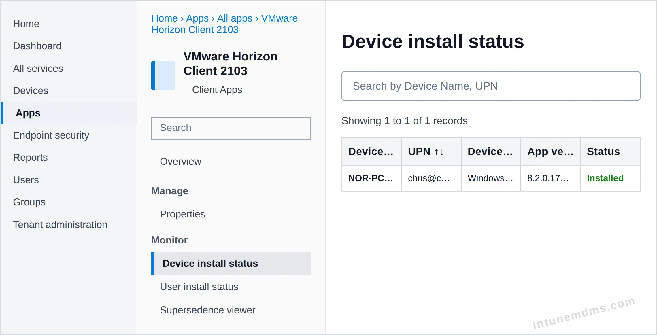 intunemdms-generated-tracking-device