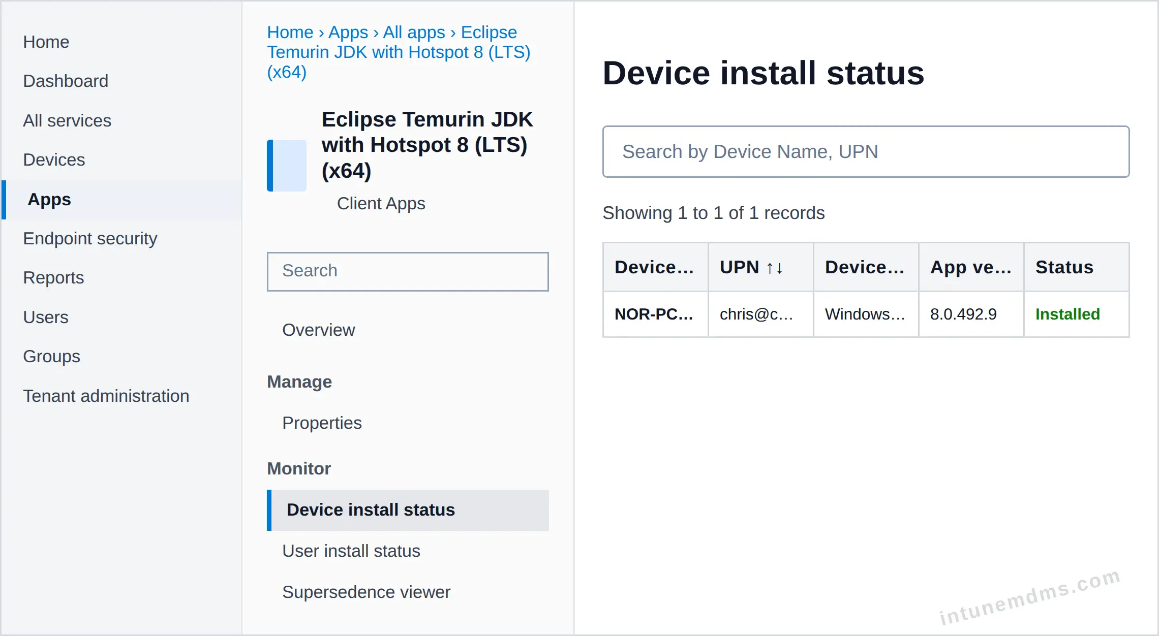 intunemdms-generated-tracking-device