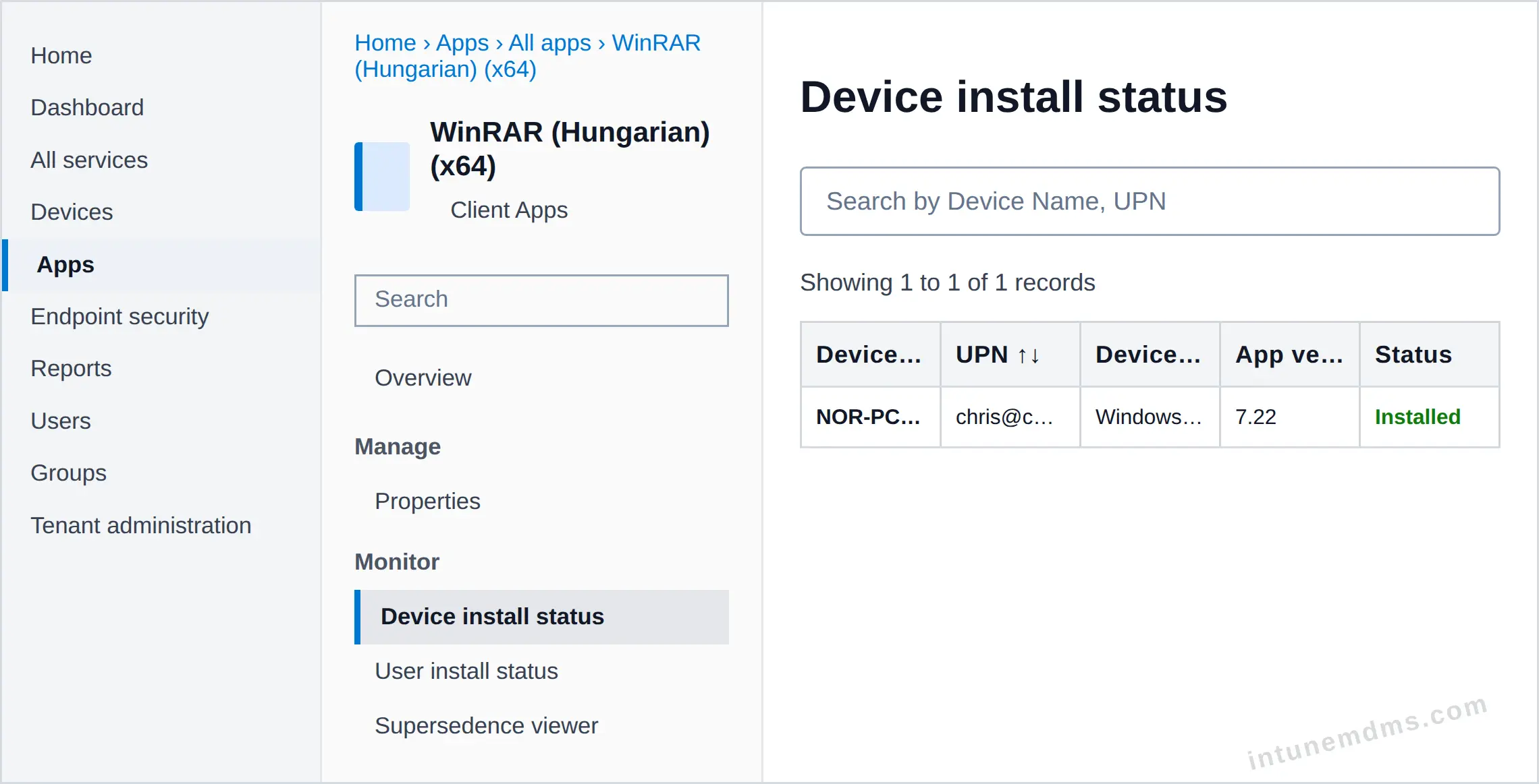 intunemdms-generated-tracking-device