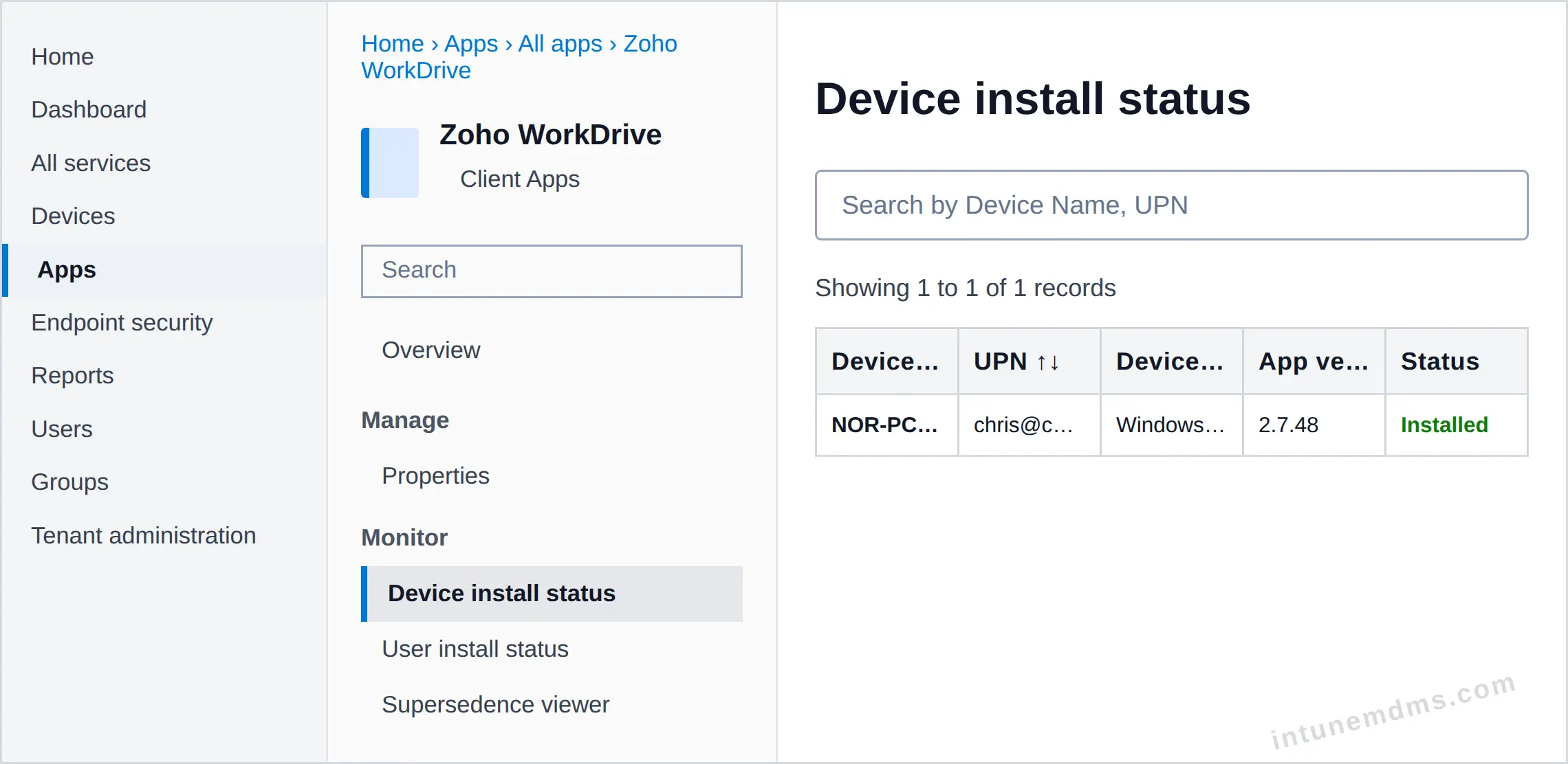 intunemdms-generated-tracking-device