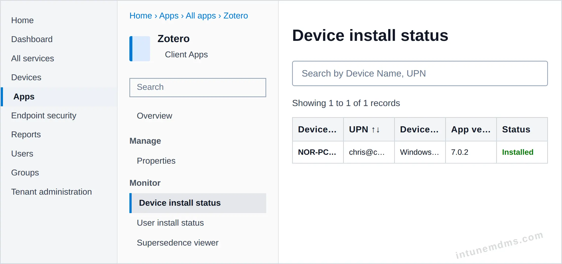 intunemdms-generated-tracking-device