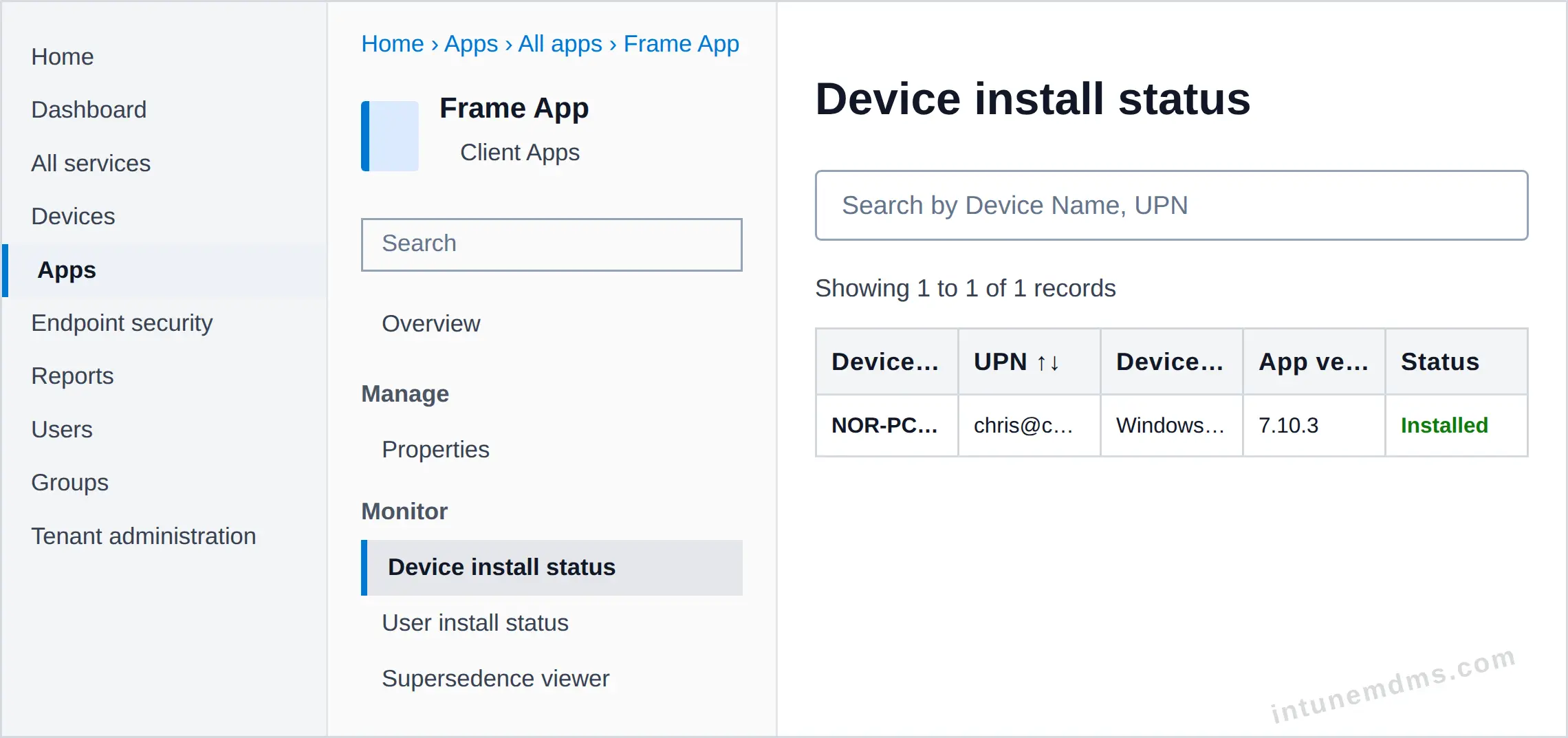intunemdms-generated-tracking-device