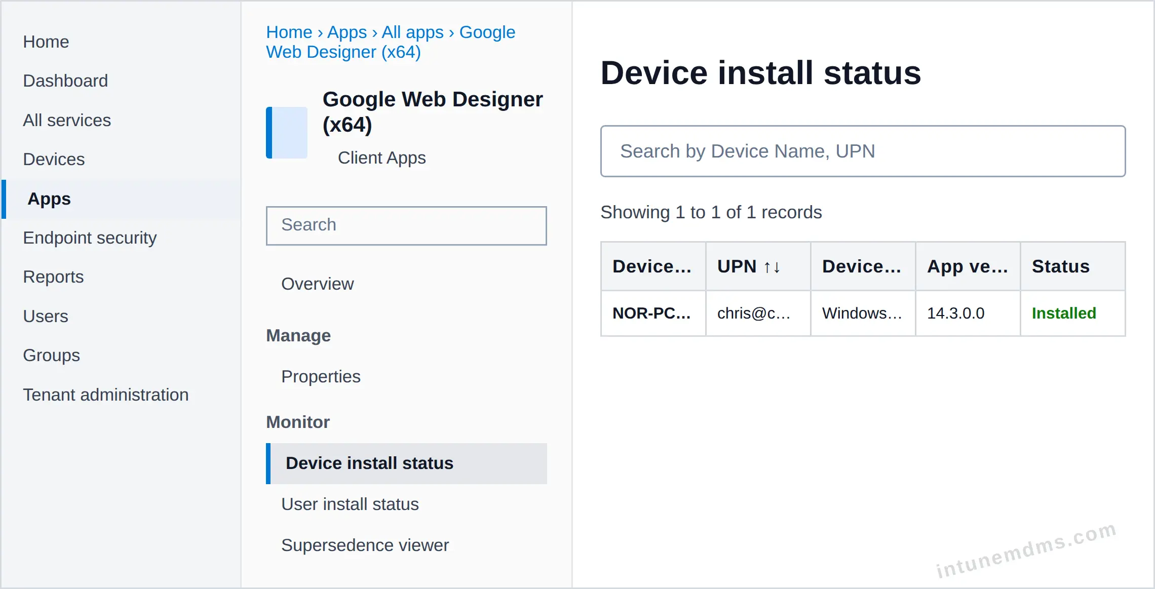 intunemdms-generated-tracking-device
