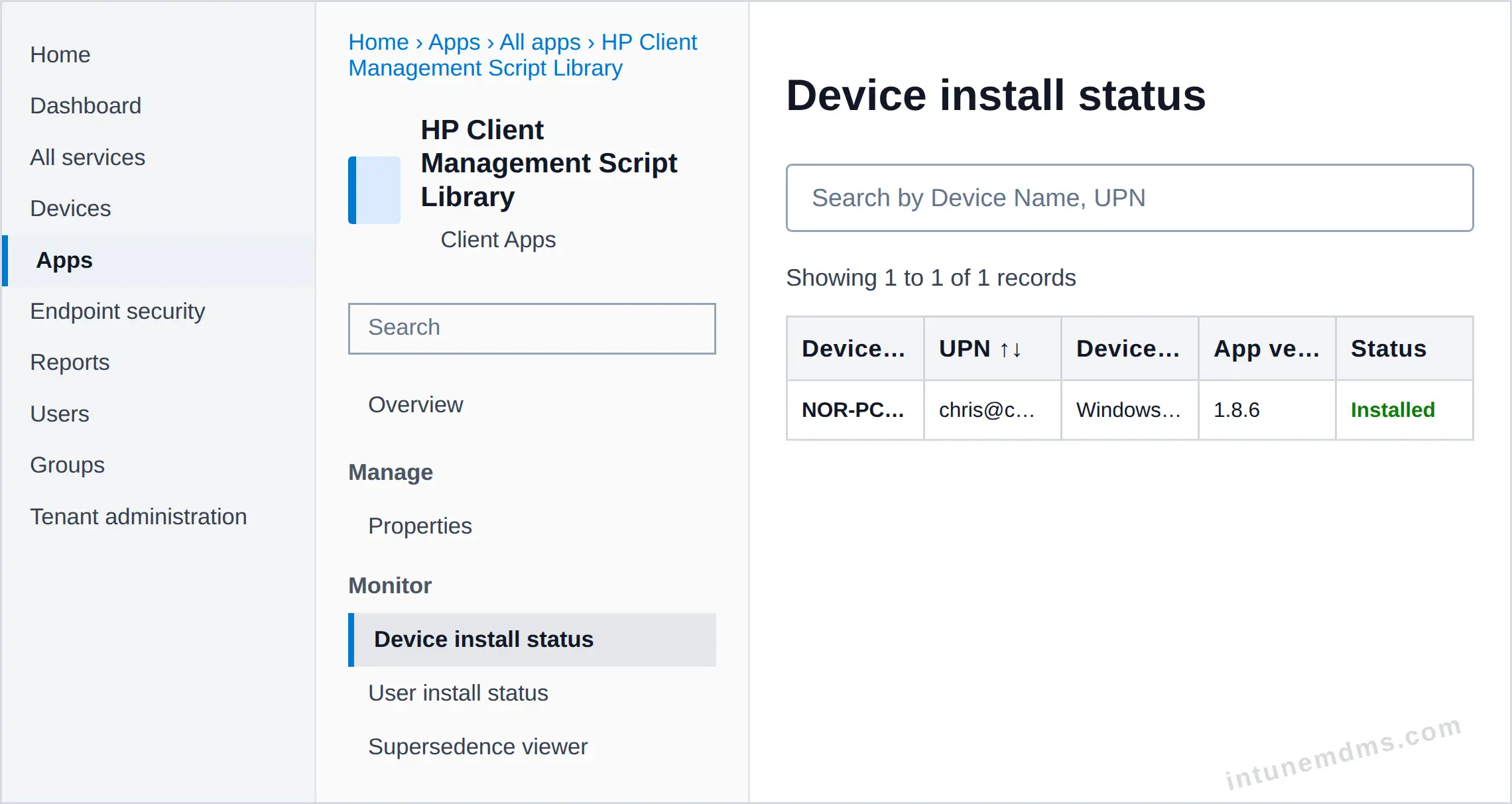 intunemdms-generated-tracking-device