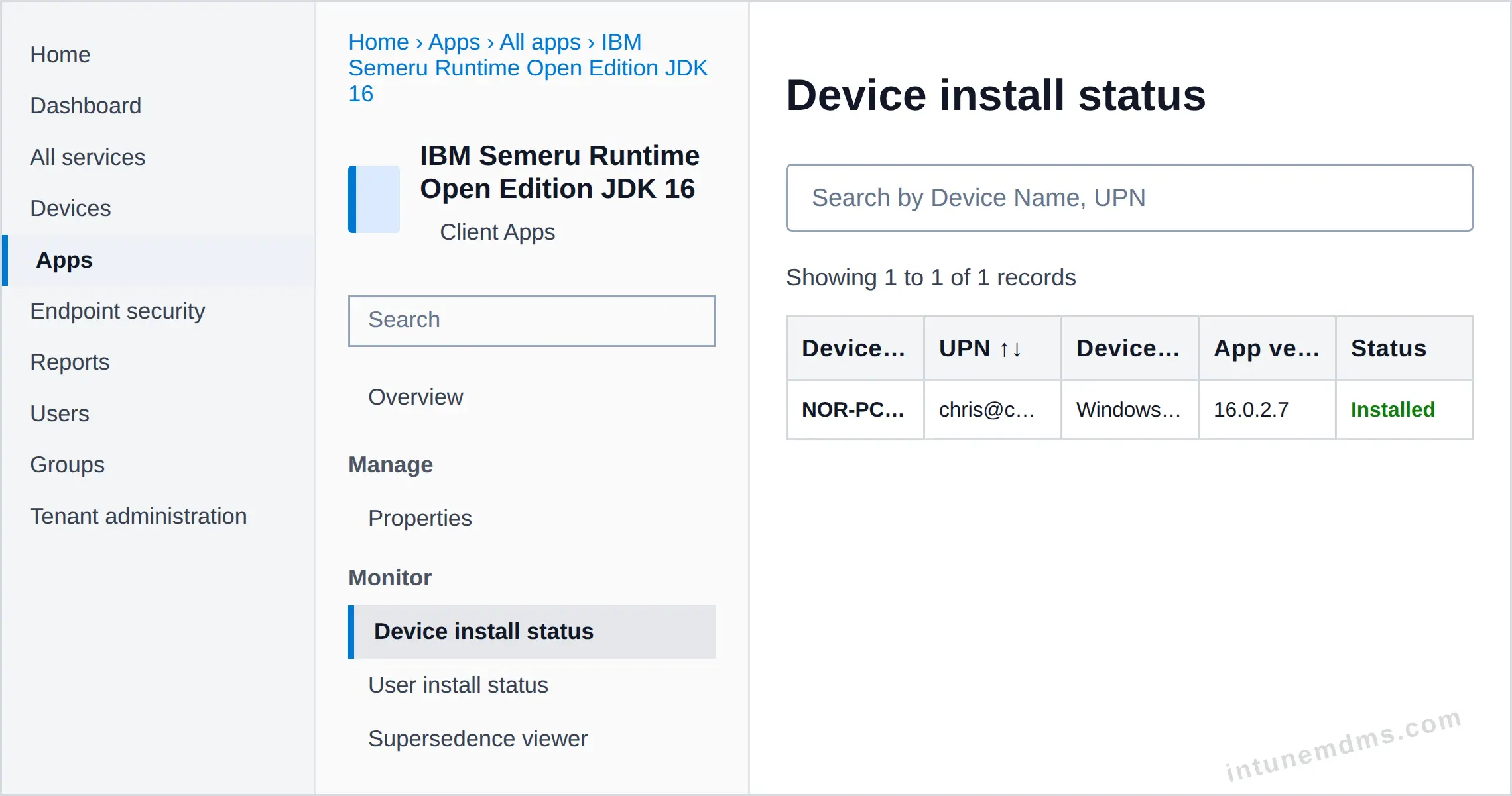 intunemdms-generated-tracking-device