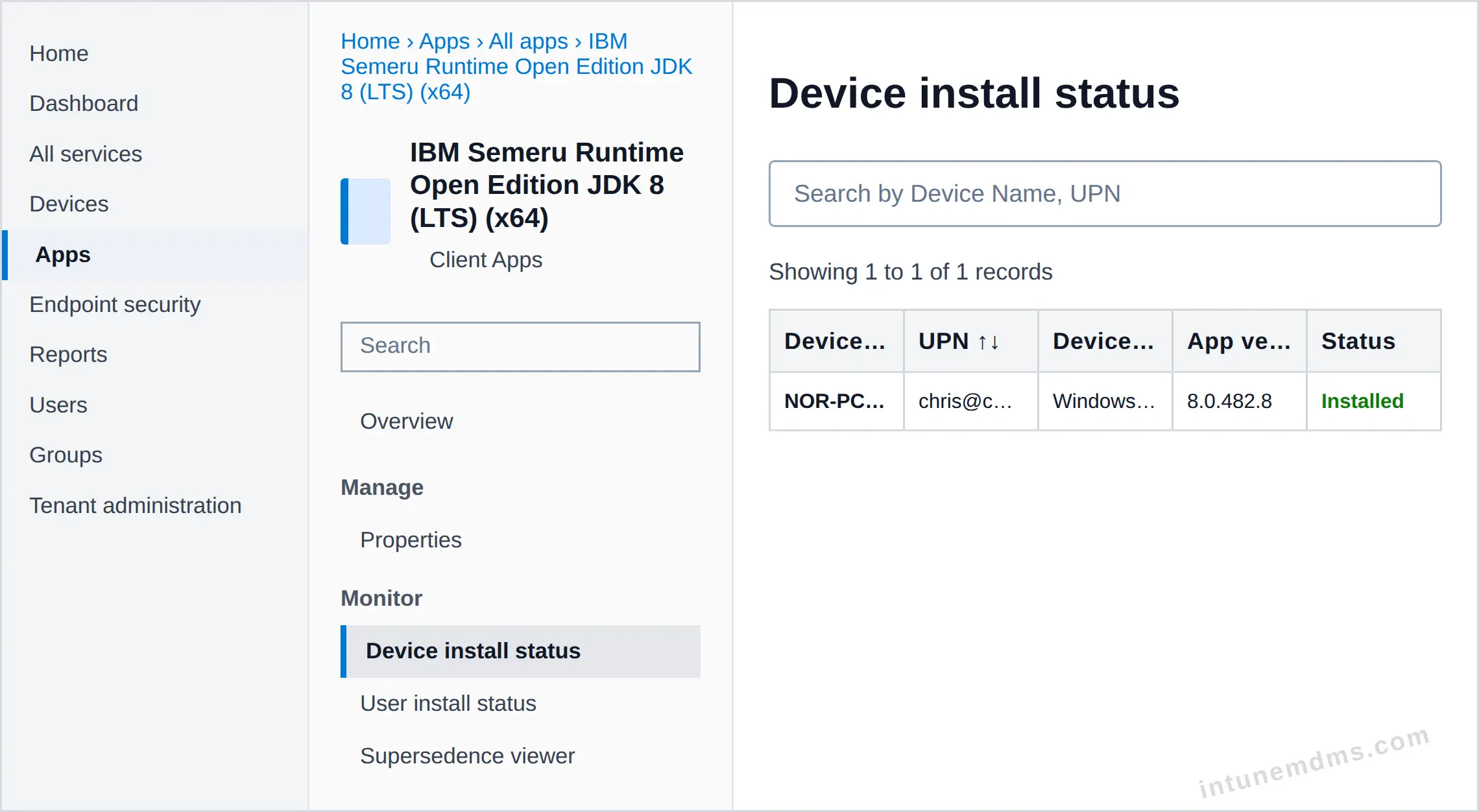 intunemdms-generated-tracking-device