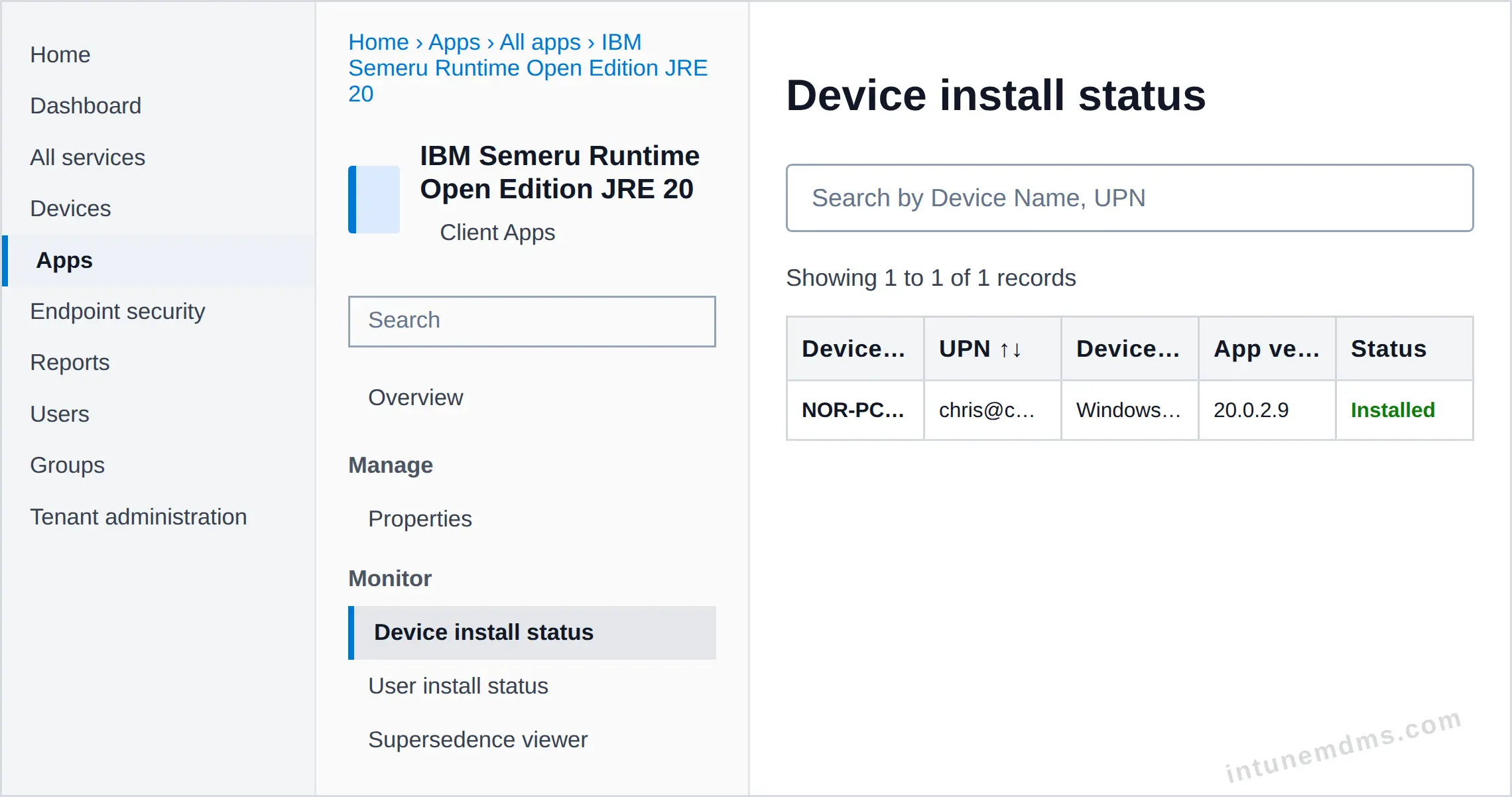 intunemdms-generated-tracking-device