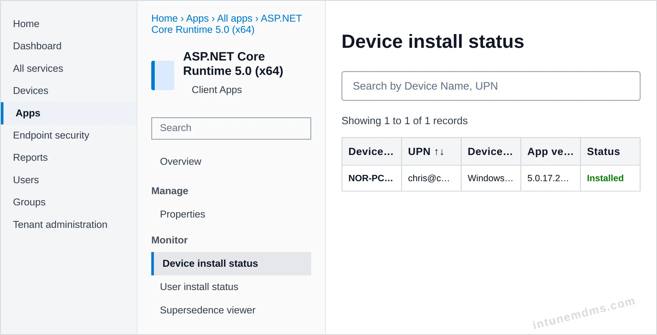 intunemdms-generated-tracking-device