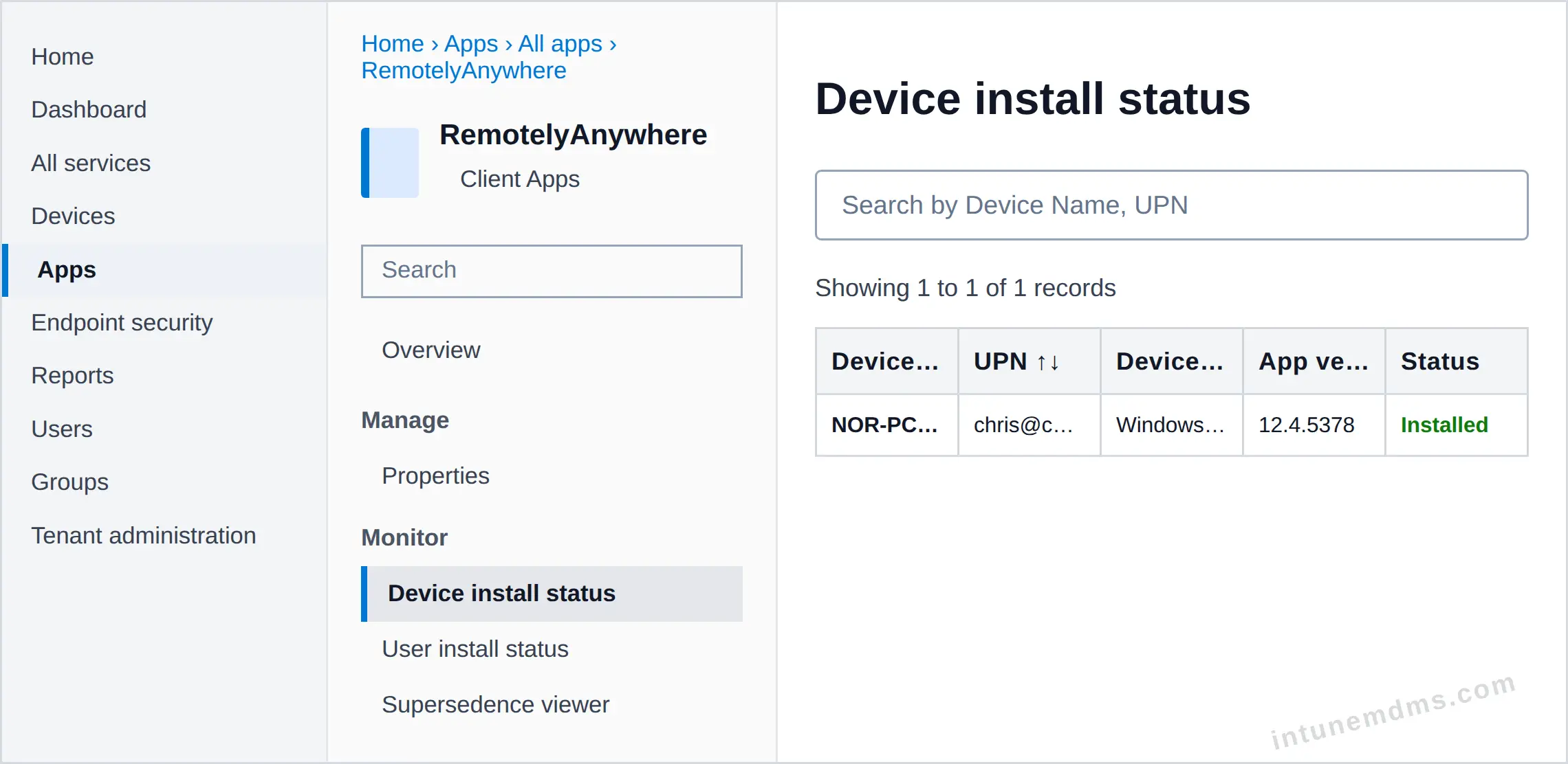 intunemdms-generated-tracking-device