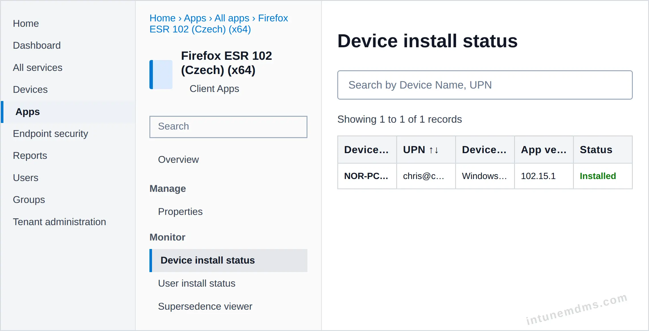 intunemdms-generated-tracking-device