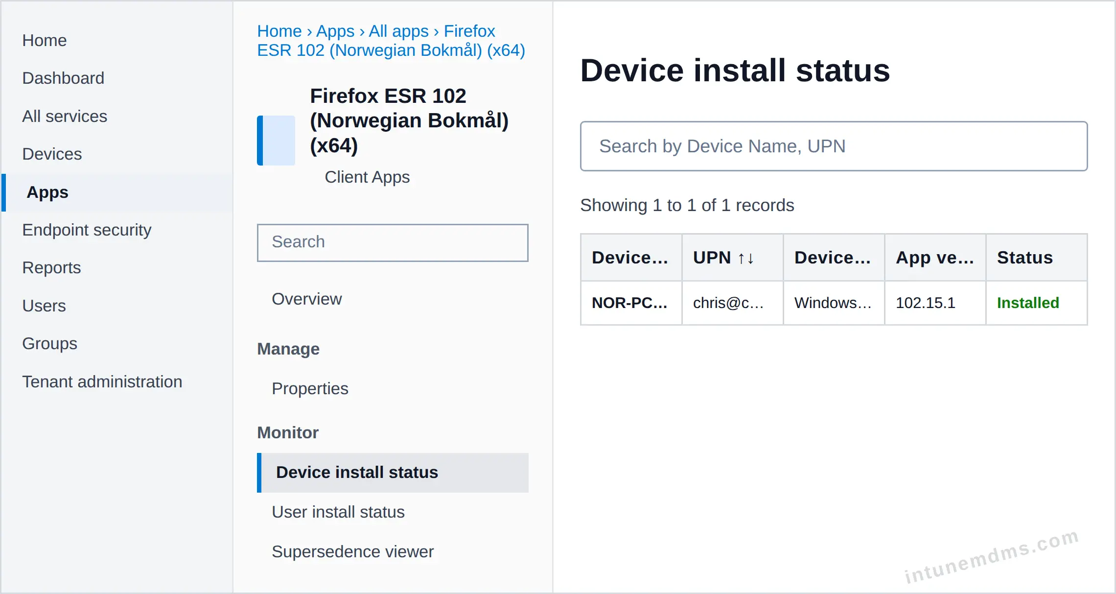 intunemdms-generated-tracking-device