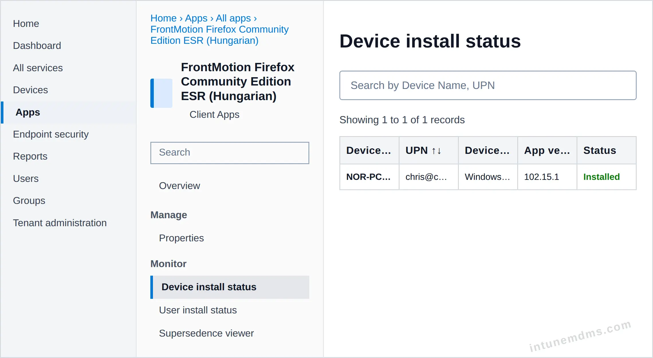 intunemdms-generated-tracking-device