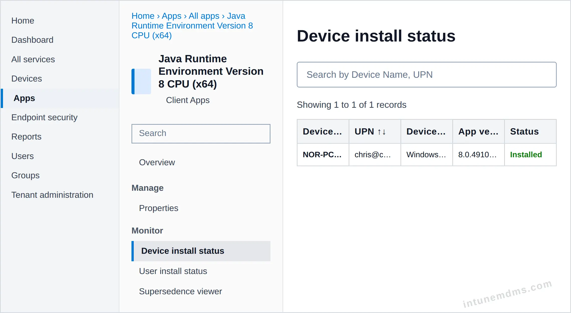 intunemdms-generated-tracking-device