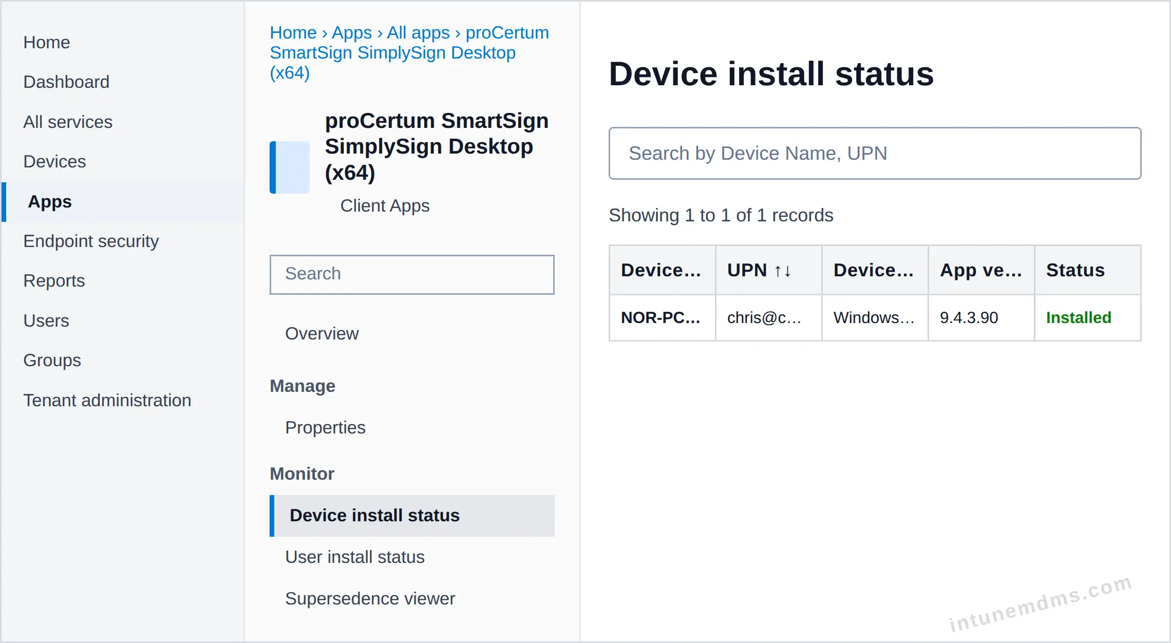 intunemdms-generated-tracking-device