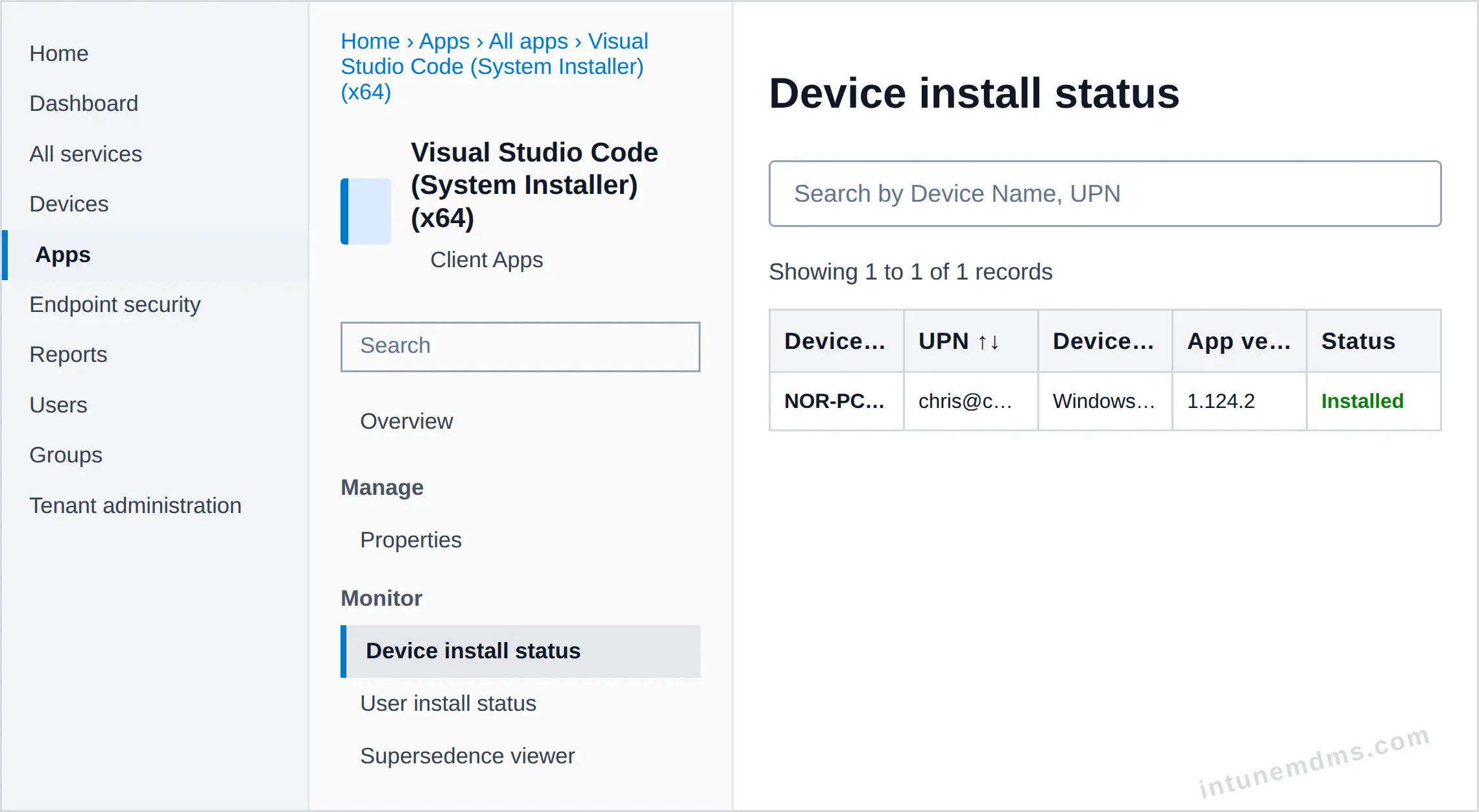intunemdms-generated-tracking-device